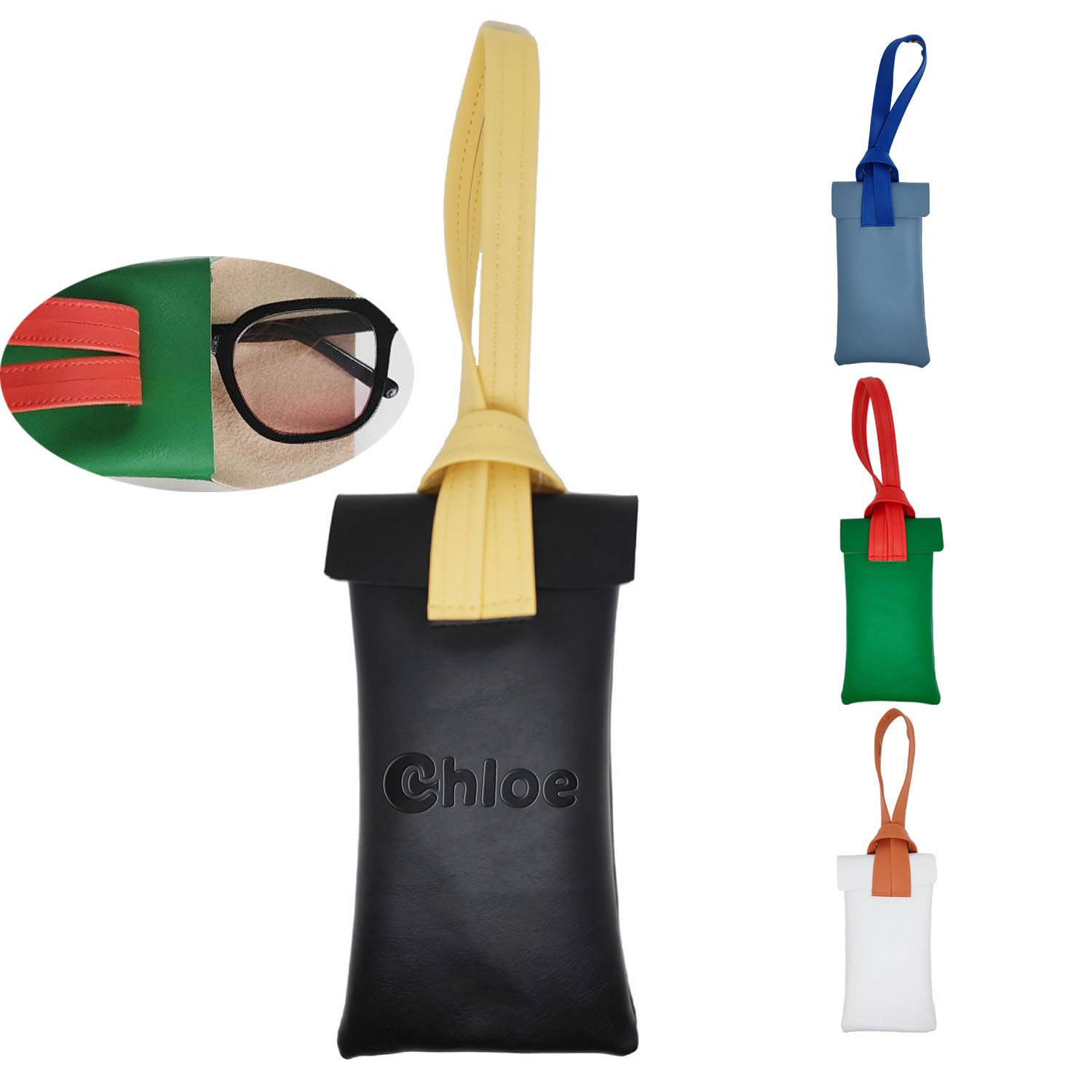 PU Leather Waterproof Glasses Pouch