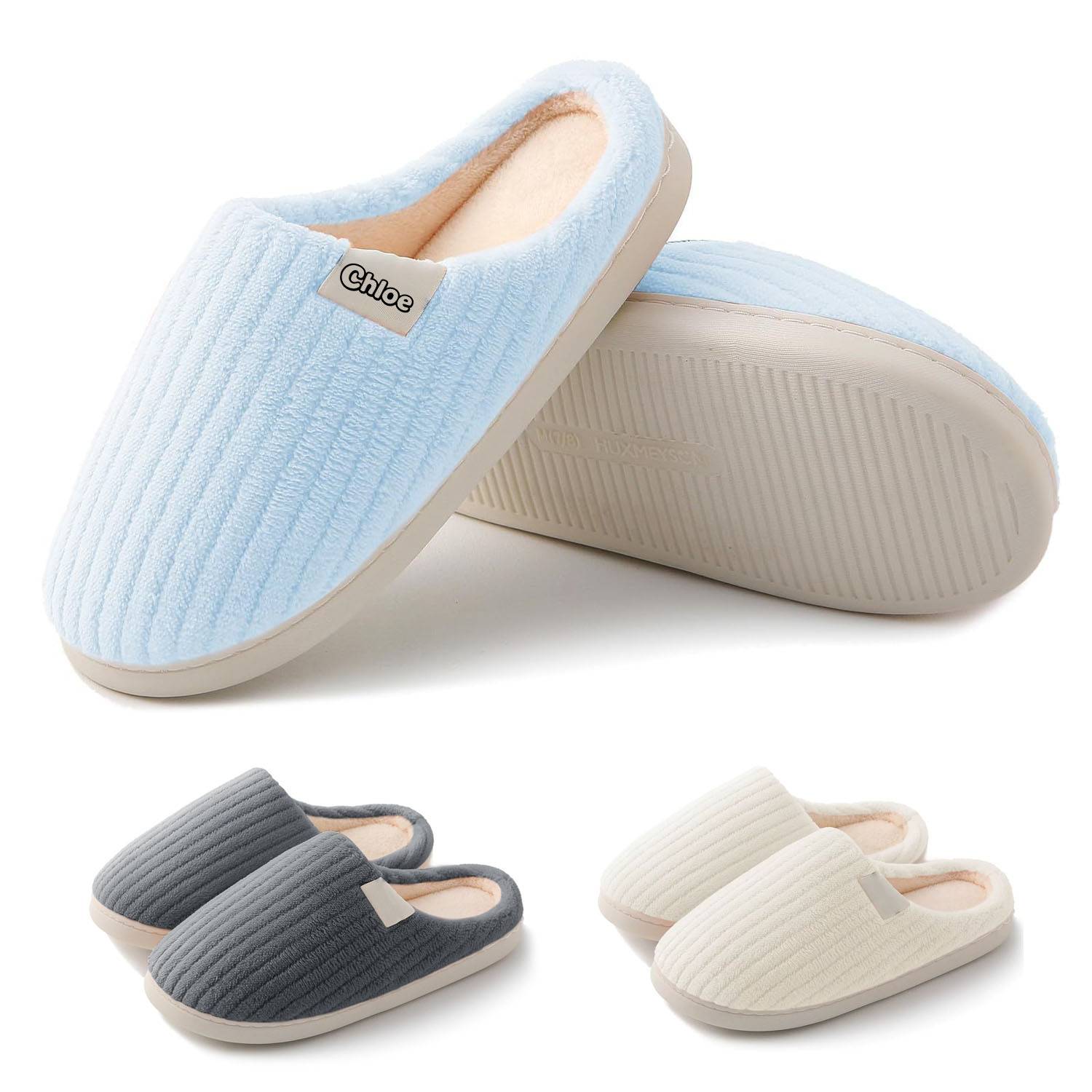 Unisex Indoor Thick Sole Non-Slip Cotton Slipper