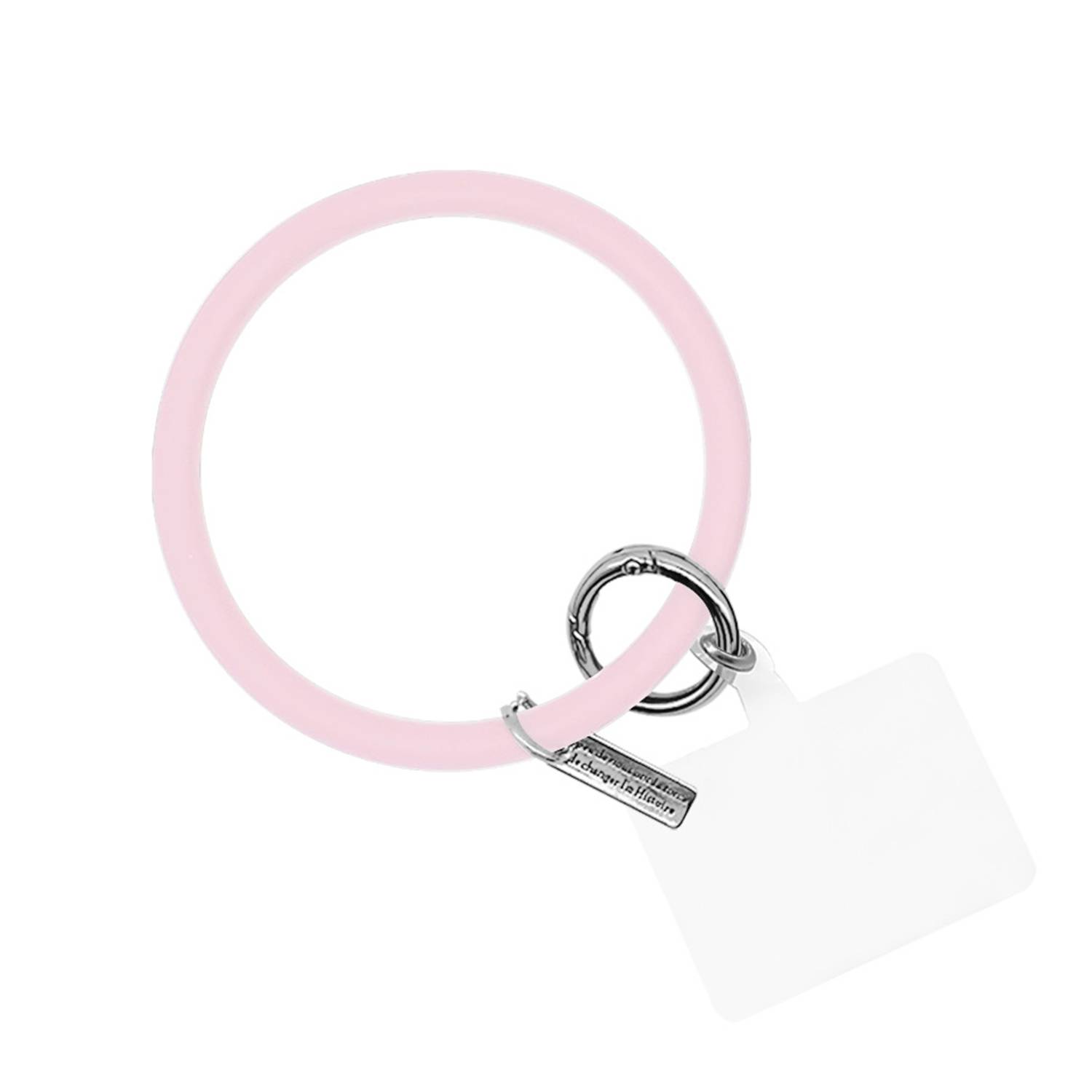 Round Silicone Bracelet Keychain - Image 12