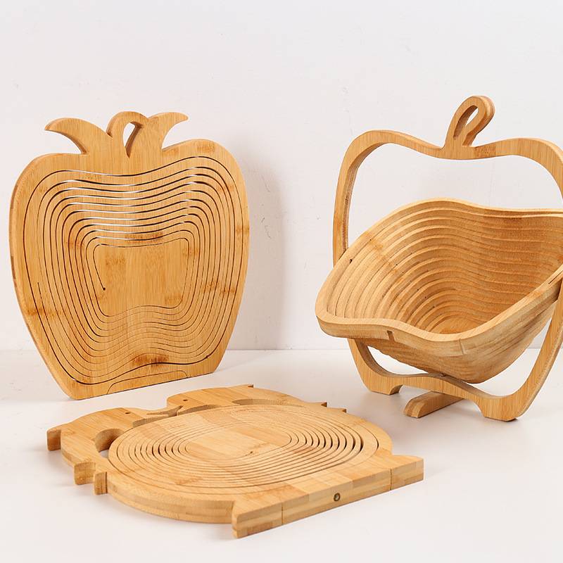 Foldable Bamboo Fruit Basket - Image 3
