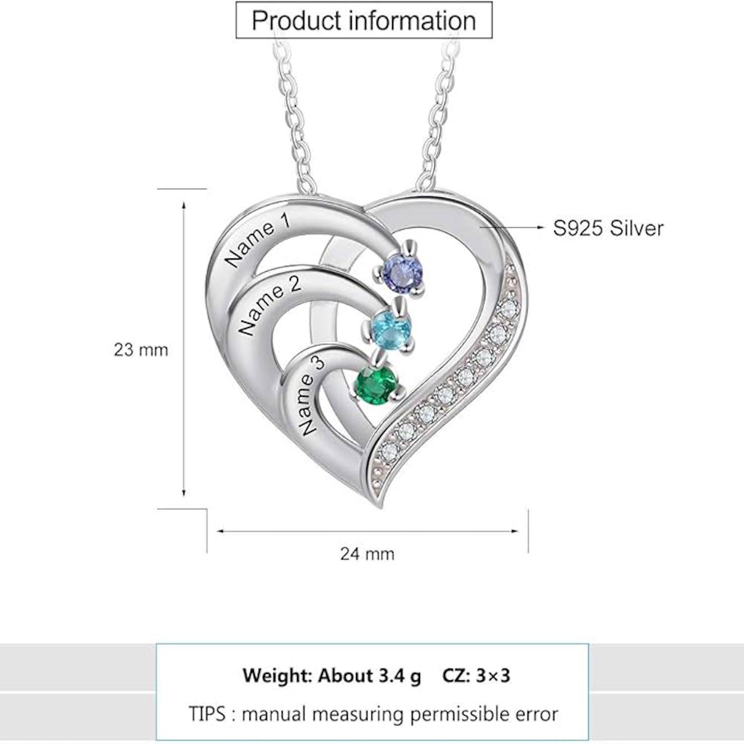 Custom 925 Sterling Silver Mother Necklace - Image 5