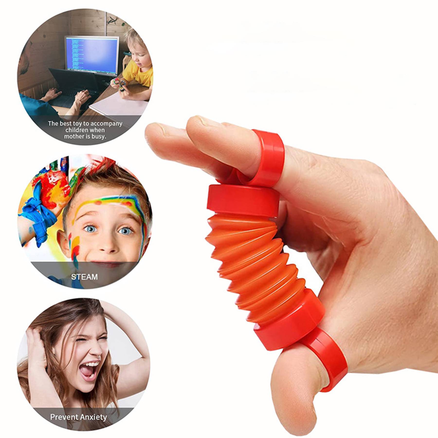 Finger expansion tube pressure relief toy - Image 3