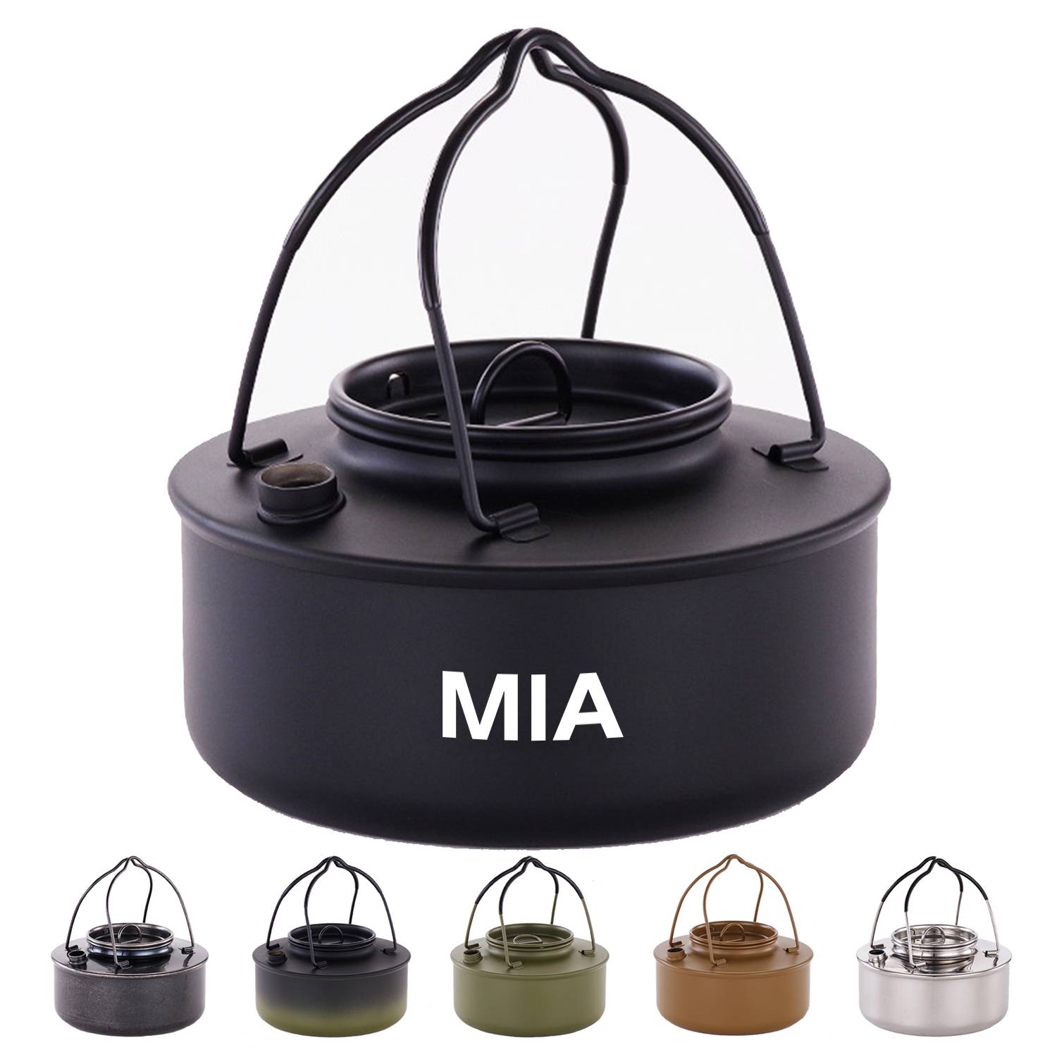 31.6oz stainless steel camping kettle