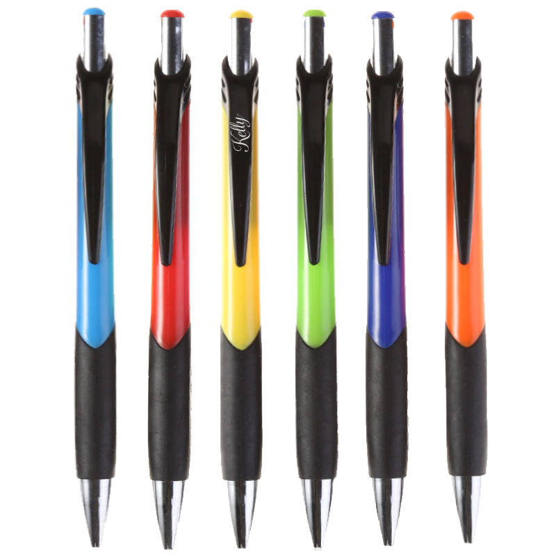 Retractable Rubber Grip ABS Ballpoint Pen