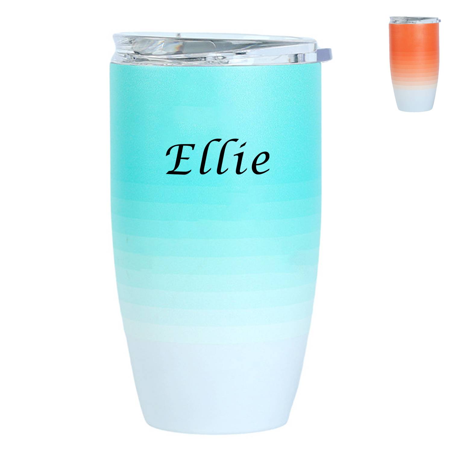16.1 oz Gradient Color Travel Mug with Lid