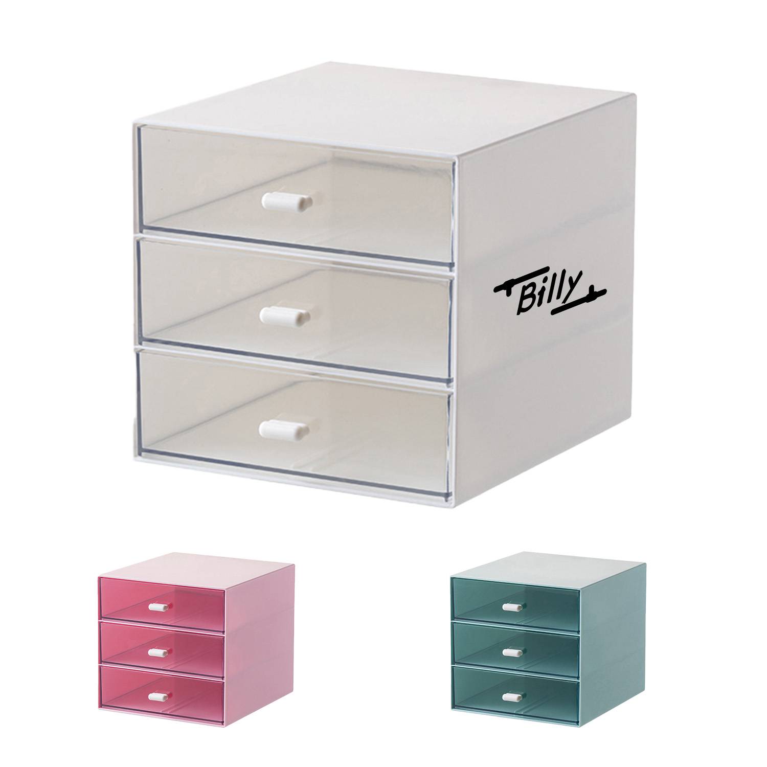 3 Layer Plastic Desktop Drawer Storage Box