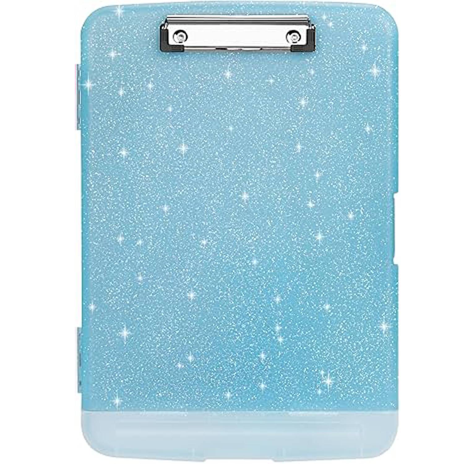 Glitter A4 Plastic Storage Clipboard w/ Pen Holder - Image 6
