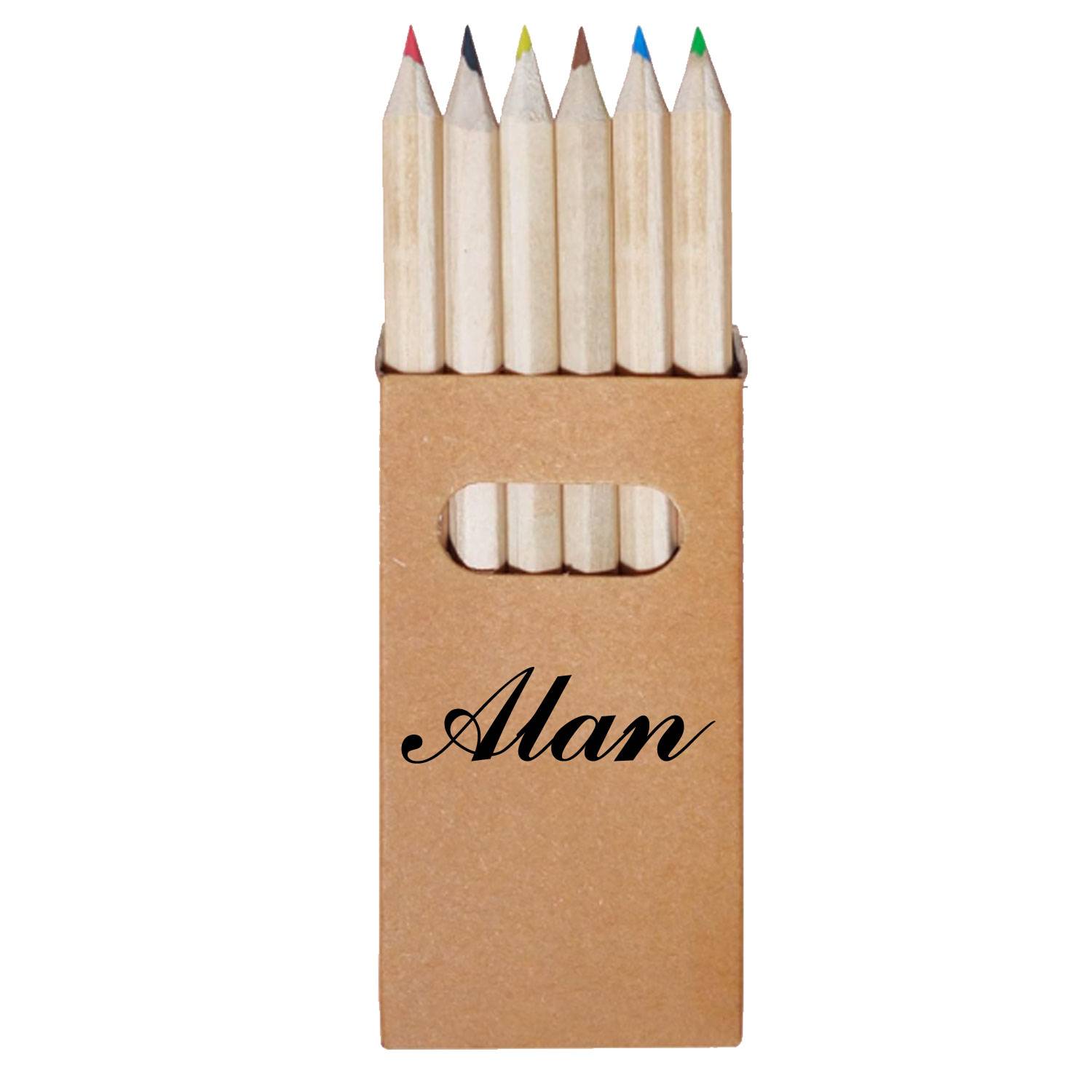 Wooden And Custom Non-toxic 6-pieces twistable crayons