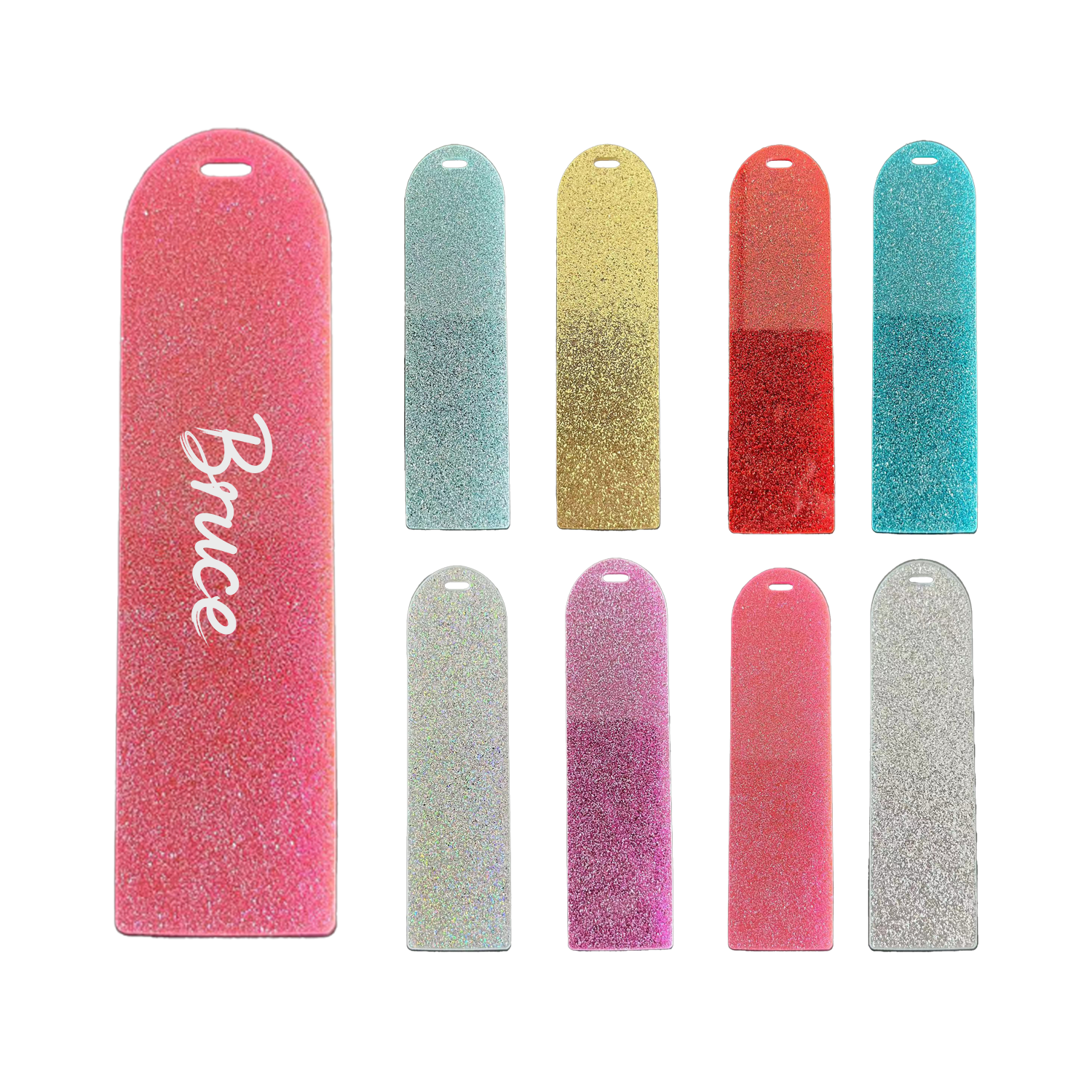 Glitter Acrylic Bookmark w/ Tassel