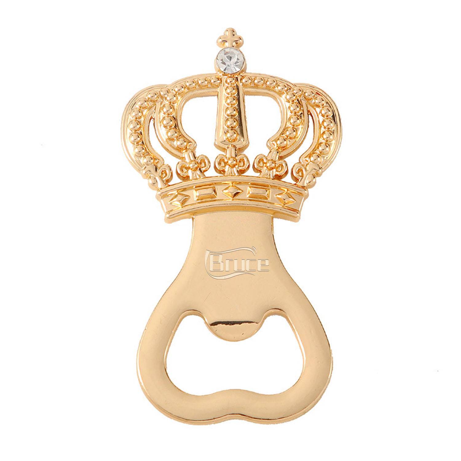 Zinc Alloy Crown Shape Bottle Opener