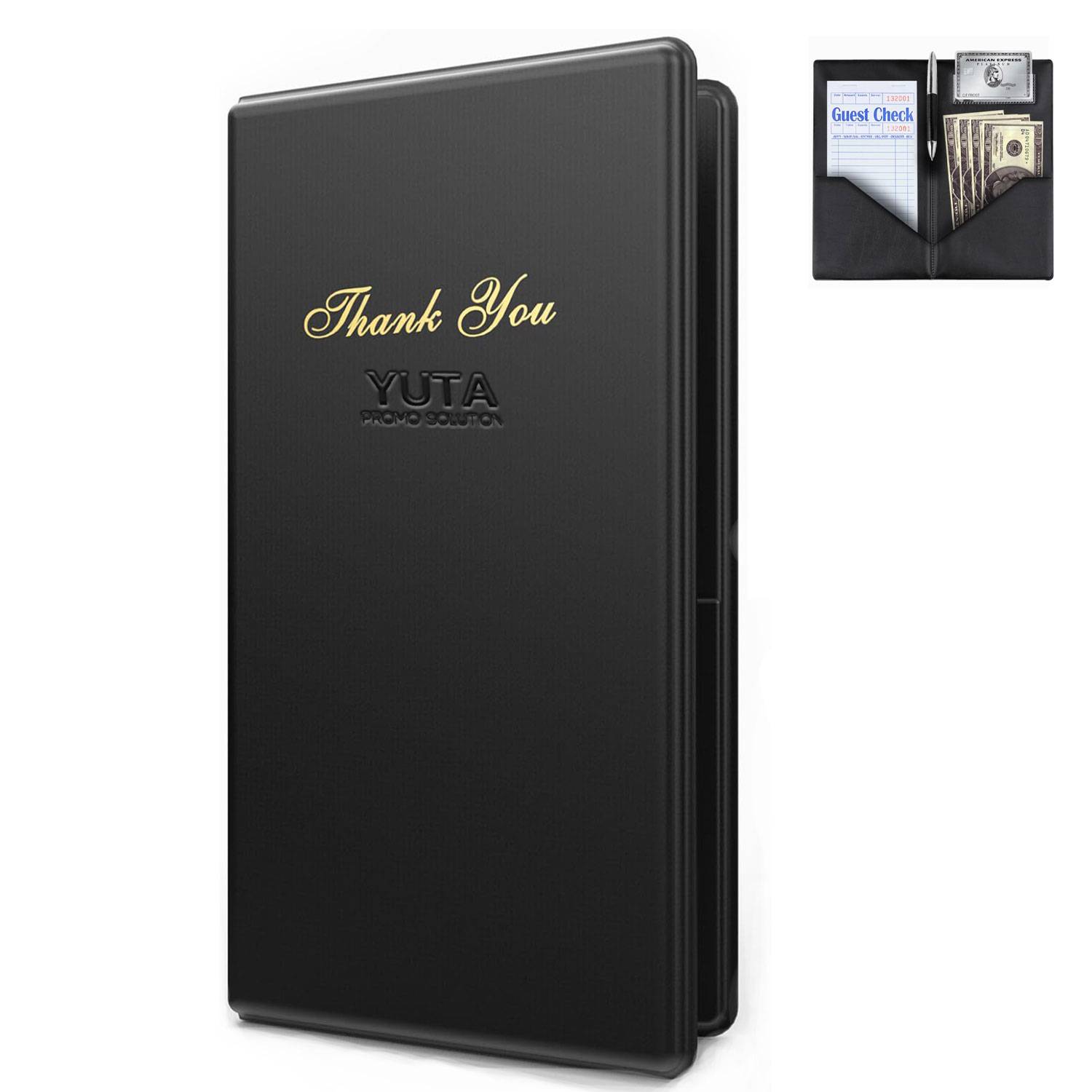 Durable High-End Restaurant Pu Leather Menu Holder