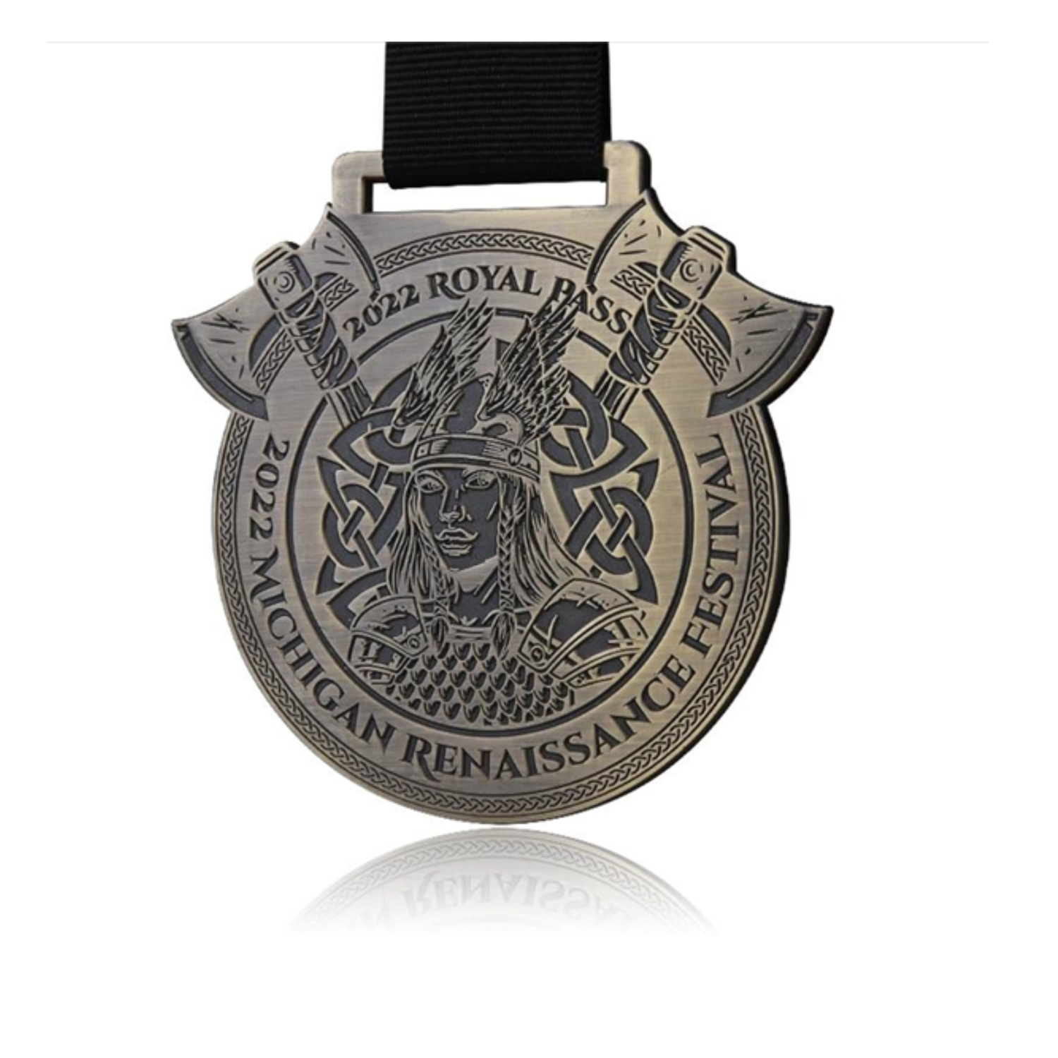 Custom Fashion Logo Antique Gold Copper Sports Team Medals - Image 4