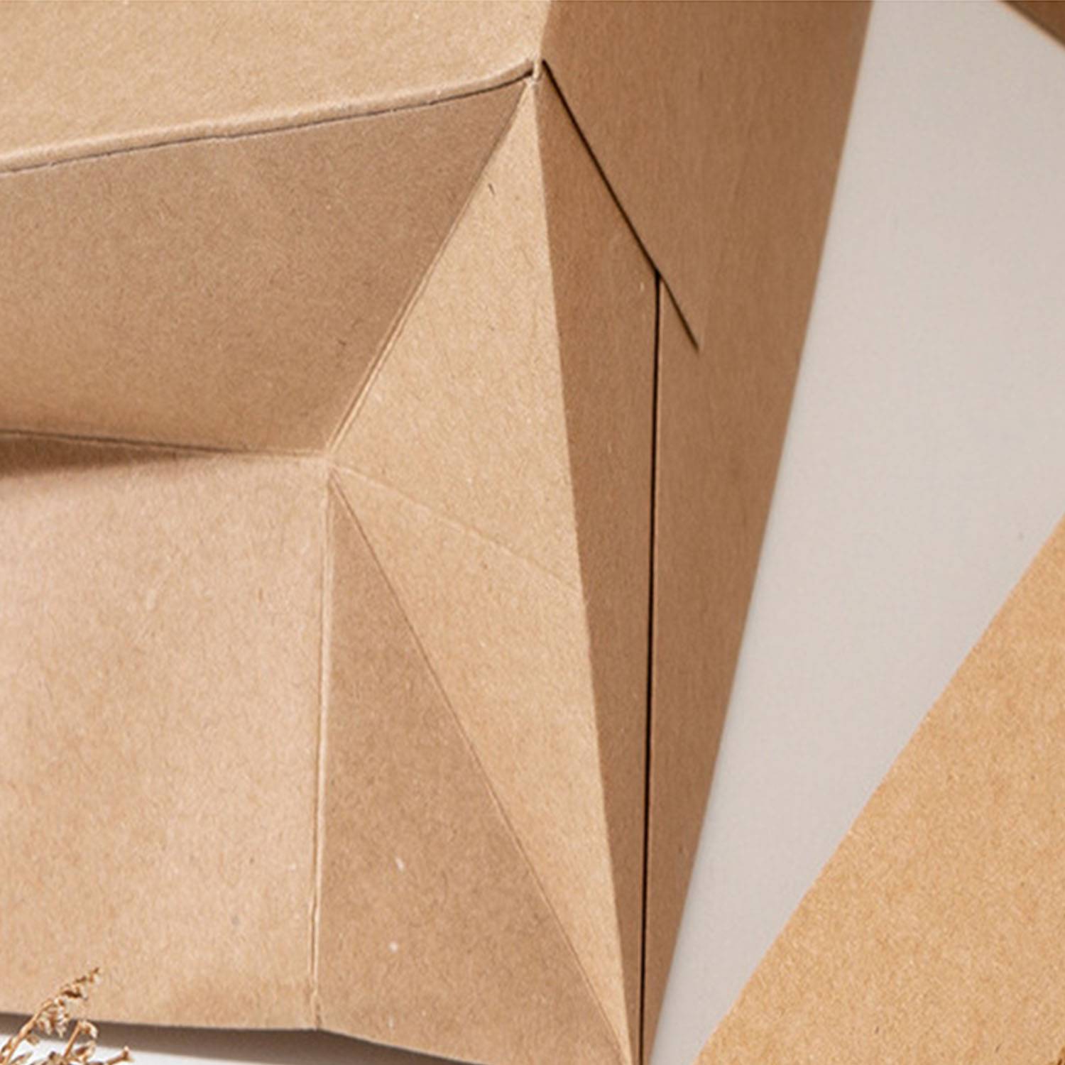 Logo print square paper bag flower shop handbag - Image 4