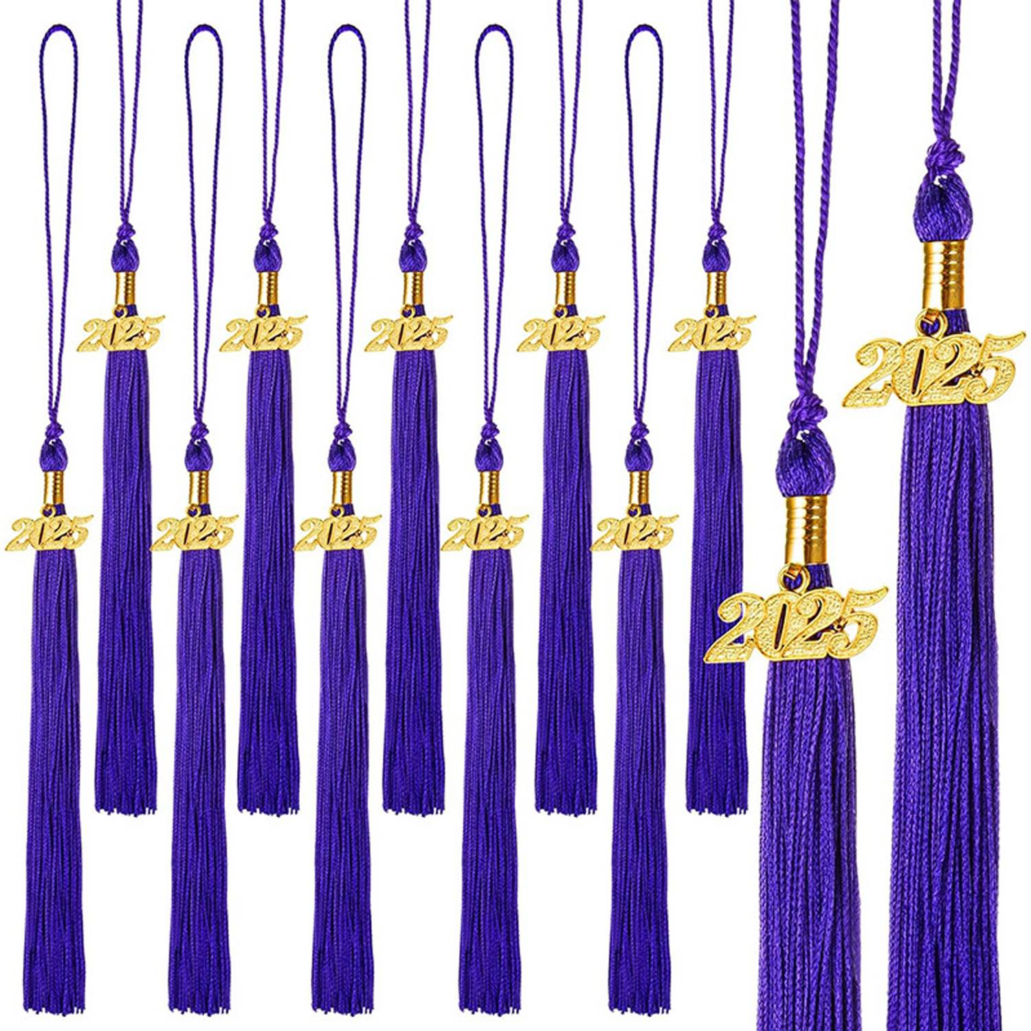 Graduation Tassels With Gold 2025 Year Charm Pendant - Image 7
