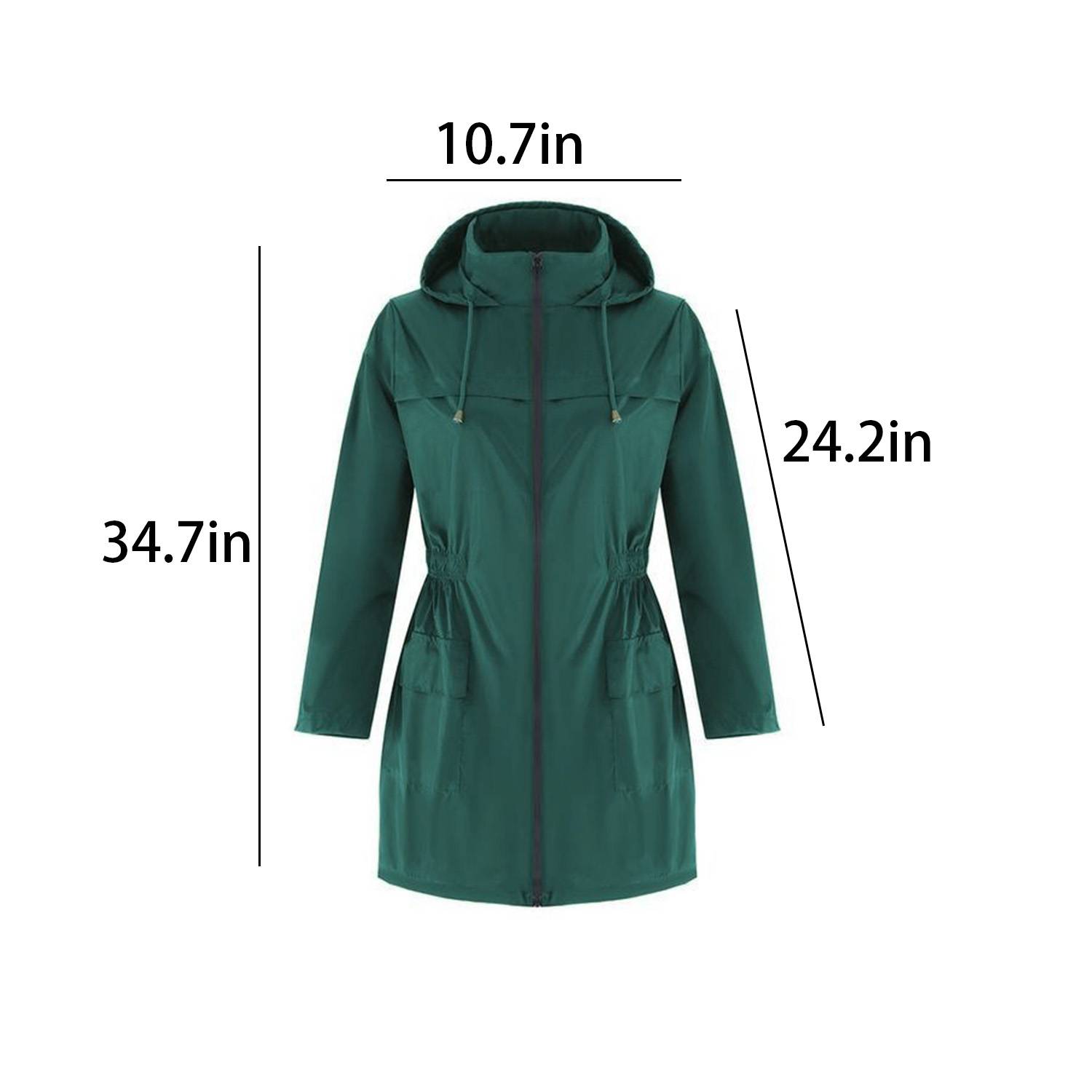 Women Waterproof Windbreaker Jacket w/ Hood - Image 7