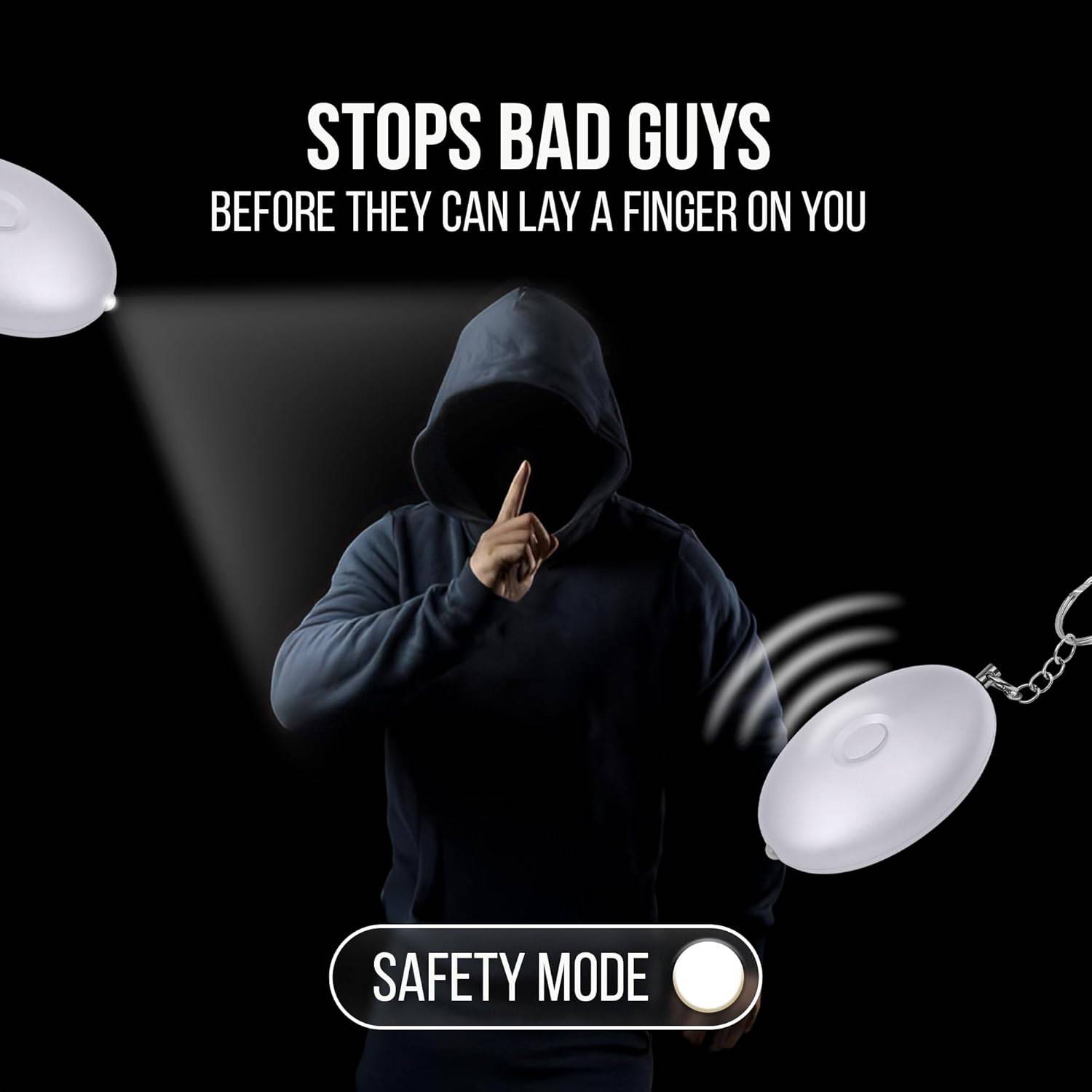 Personal Safety Alarm Keychain with Led Light - Image 6