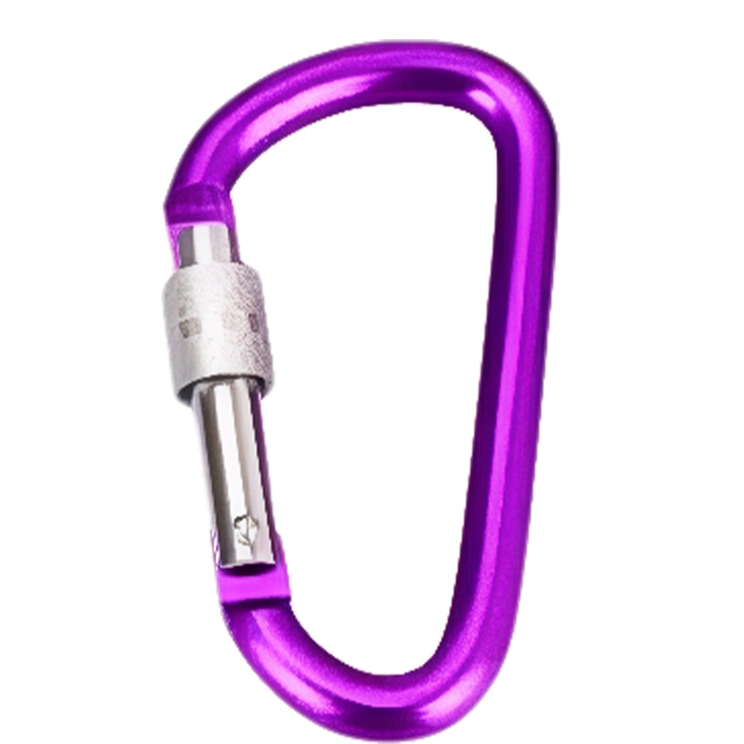 Aluminum D Shape Carabiner w/ Screw Lock - Image 9