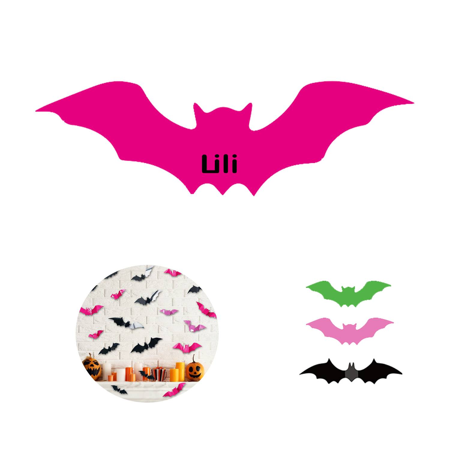 Halloween Decorations Bats Wall Decor