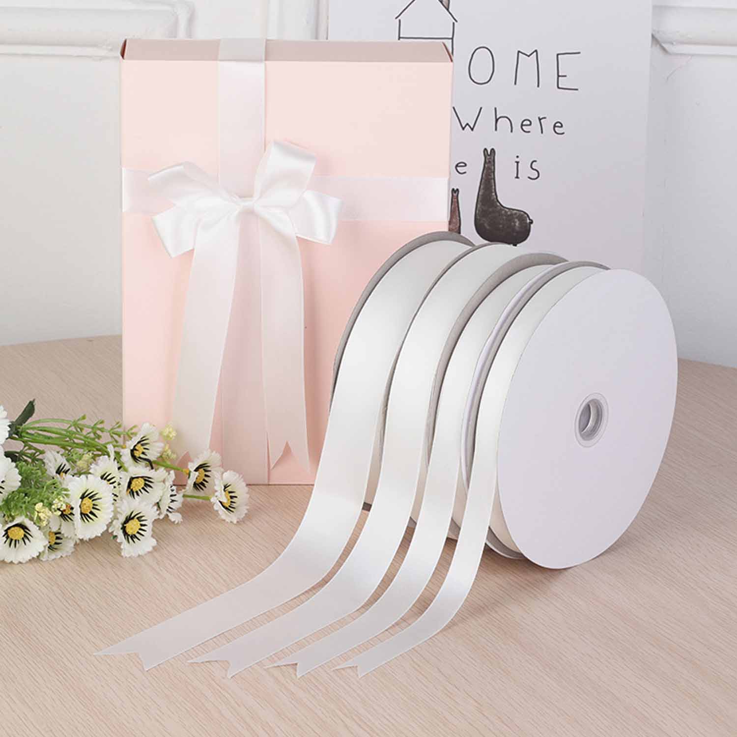 White polyester ribbon wedding christmas - Image 5