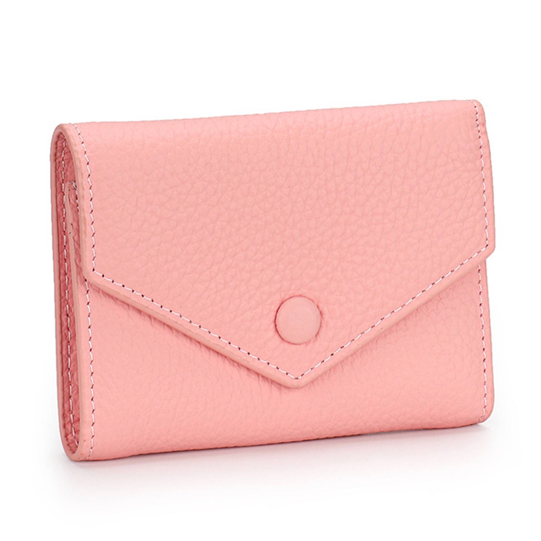 Genuine Leather Simple folding envelope coin wallet - Image 4