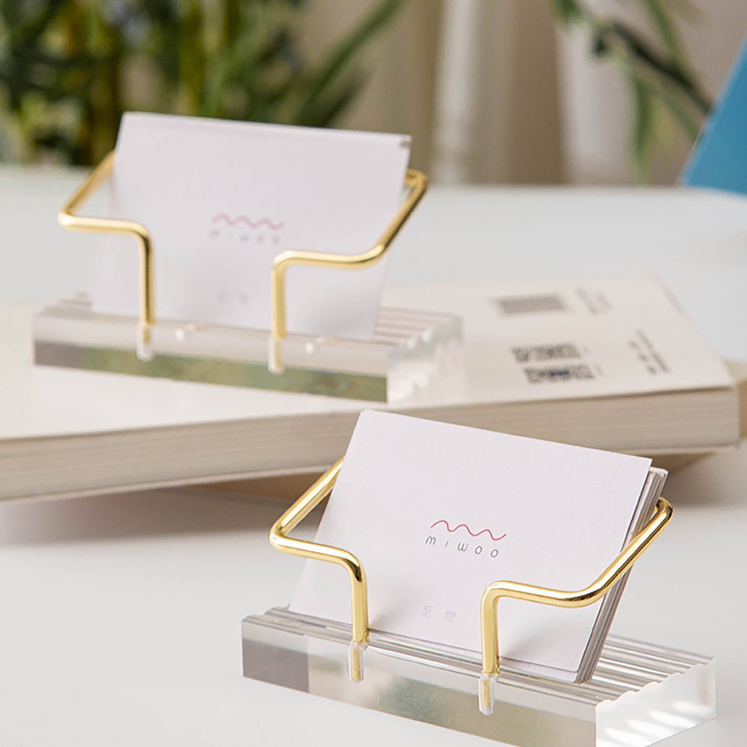 Desktop Office Storage Business Card Holder - Image 5