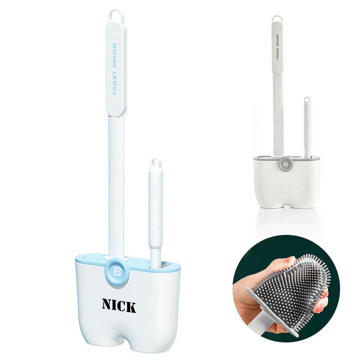 2 in 1 TPR toilet brush Set
