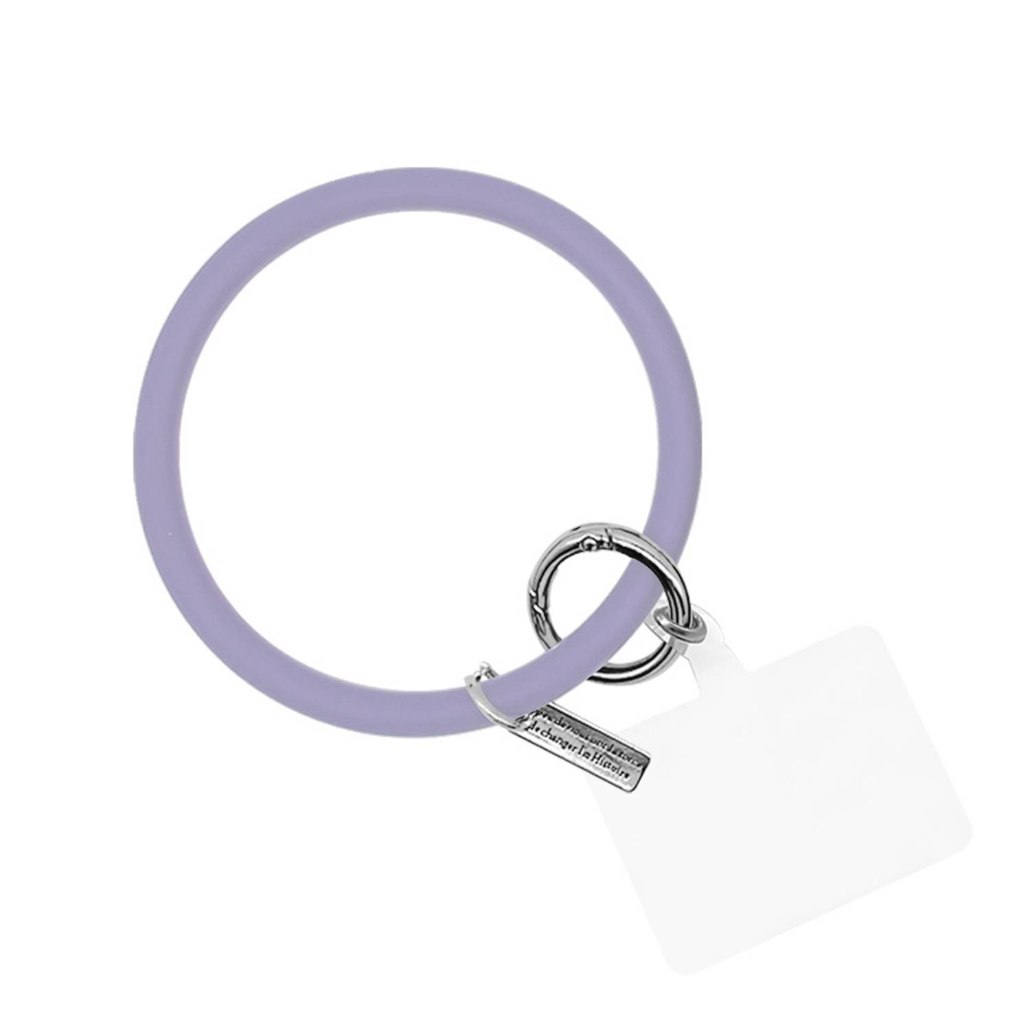 Round Silicone Bracelet Keychain - Image 7