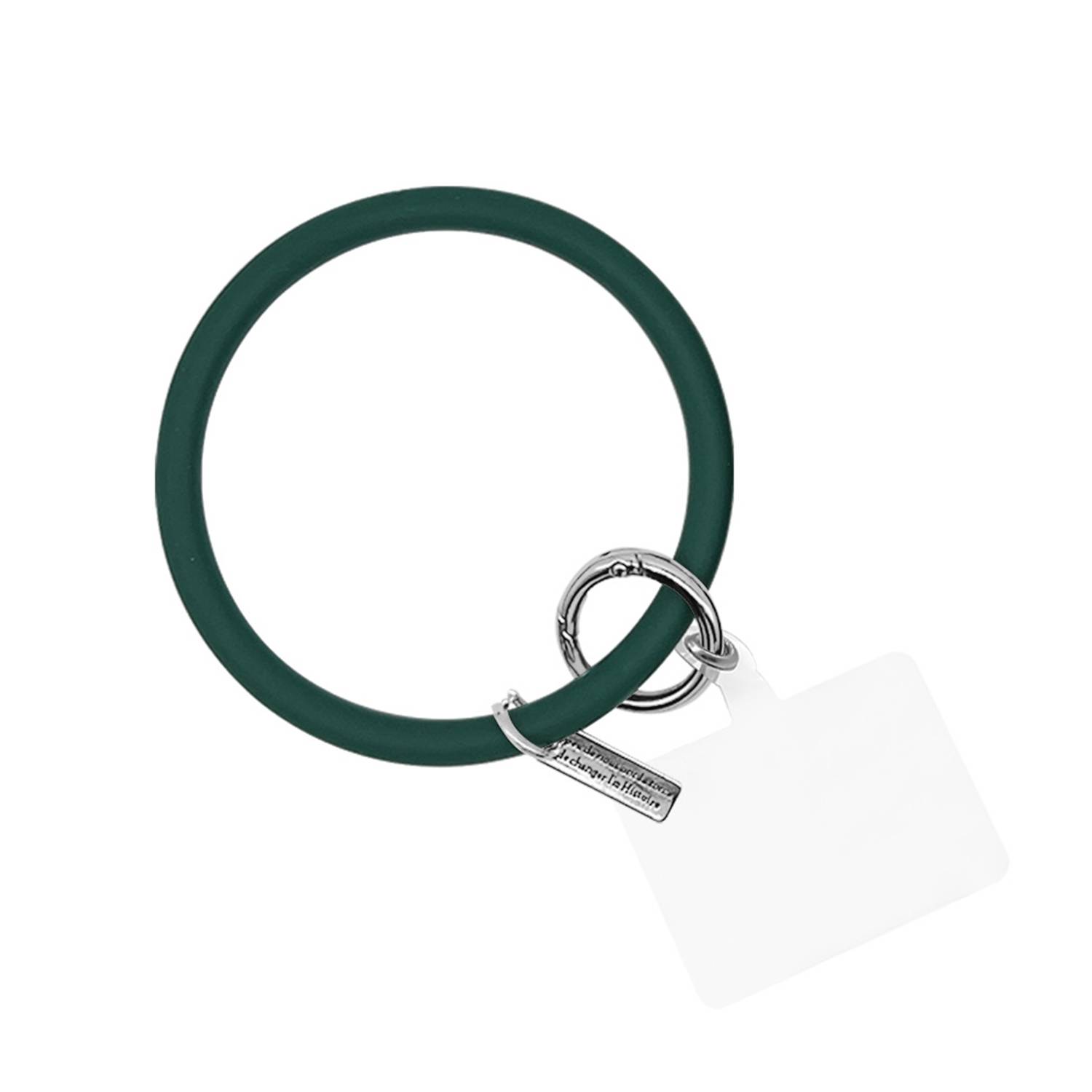 Round Silicone Bracelet Keychain - Image 9