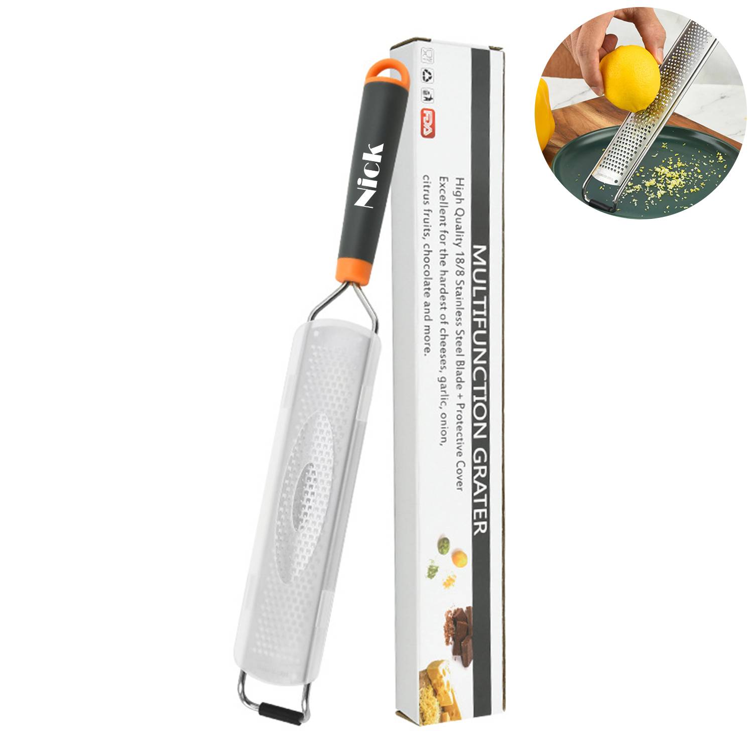 Stainless Steel Lemon Grater Zester