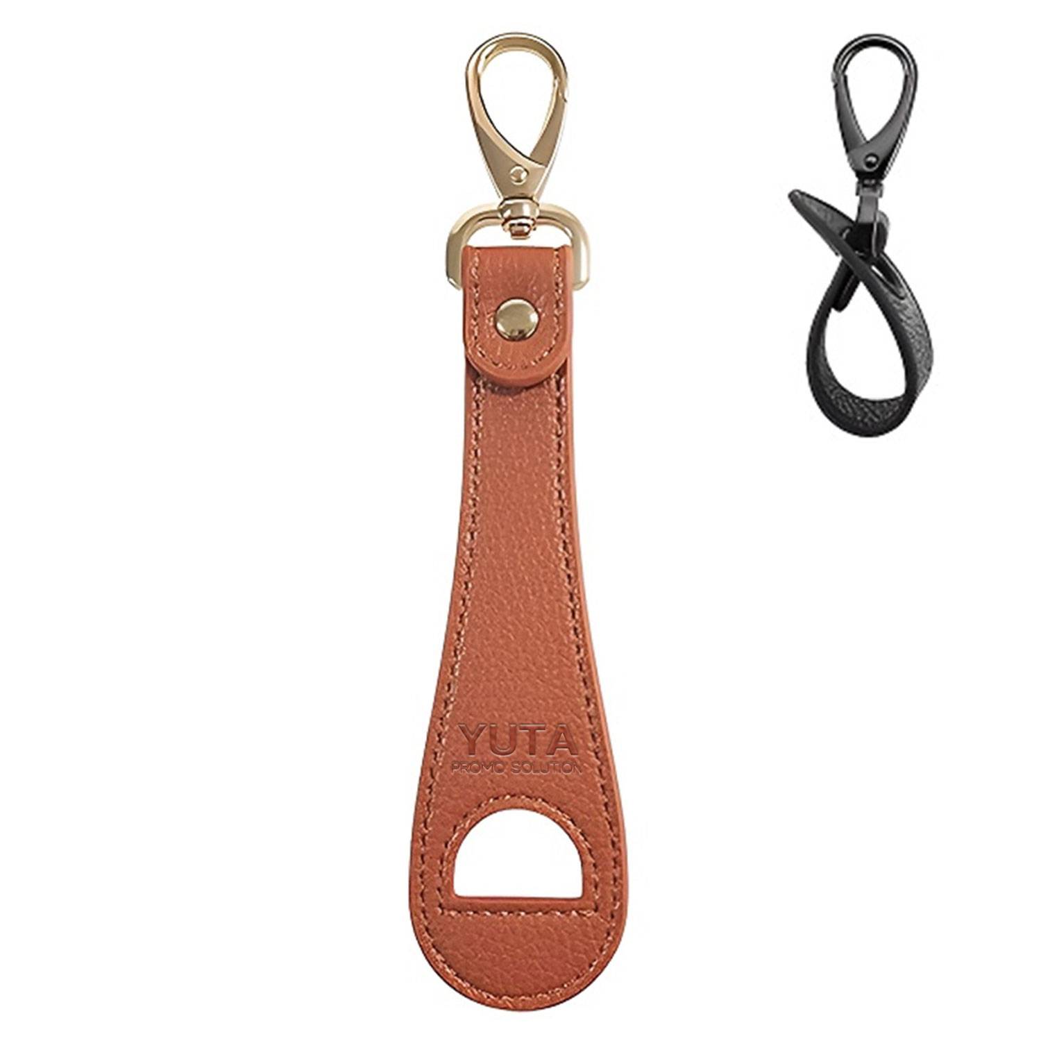 Compact and Durable PU Leather Hat Clip