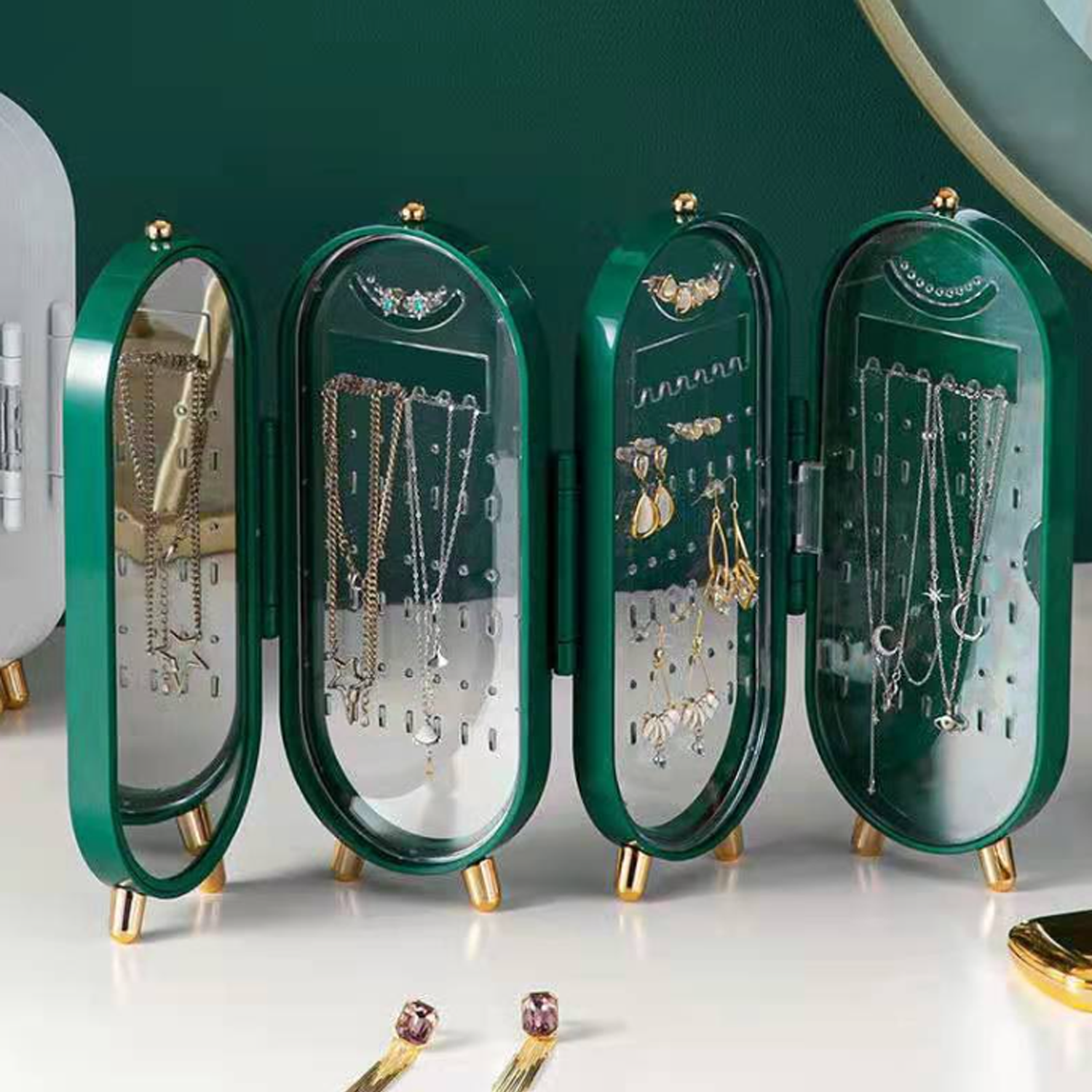 Jewelry Storage Box Earrings Necklace - Image 4