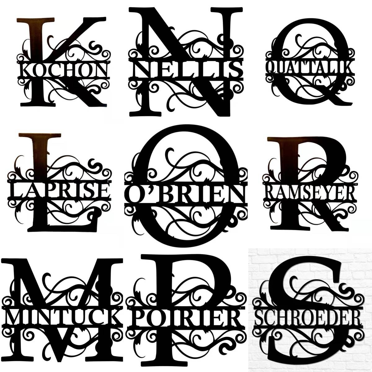 12inch Custom Metal Name Sign - Image 3