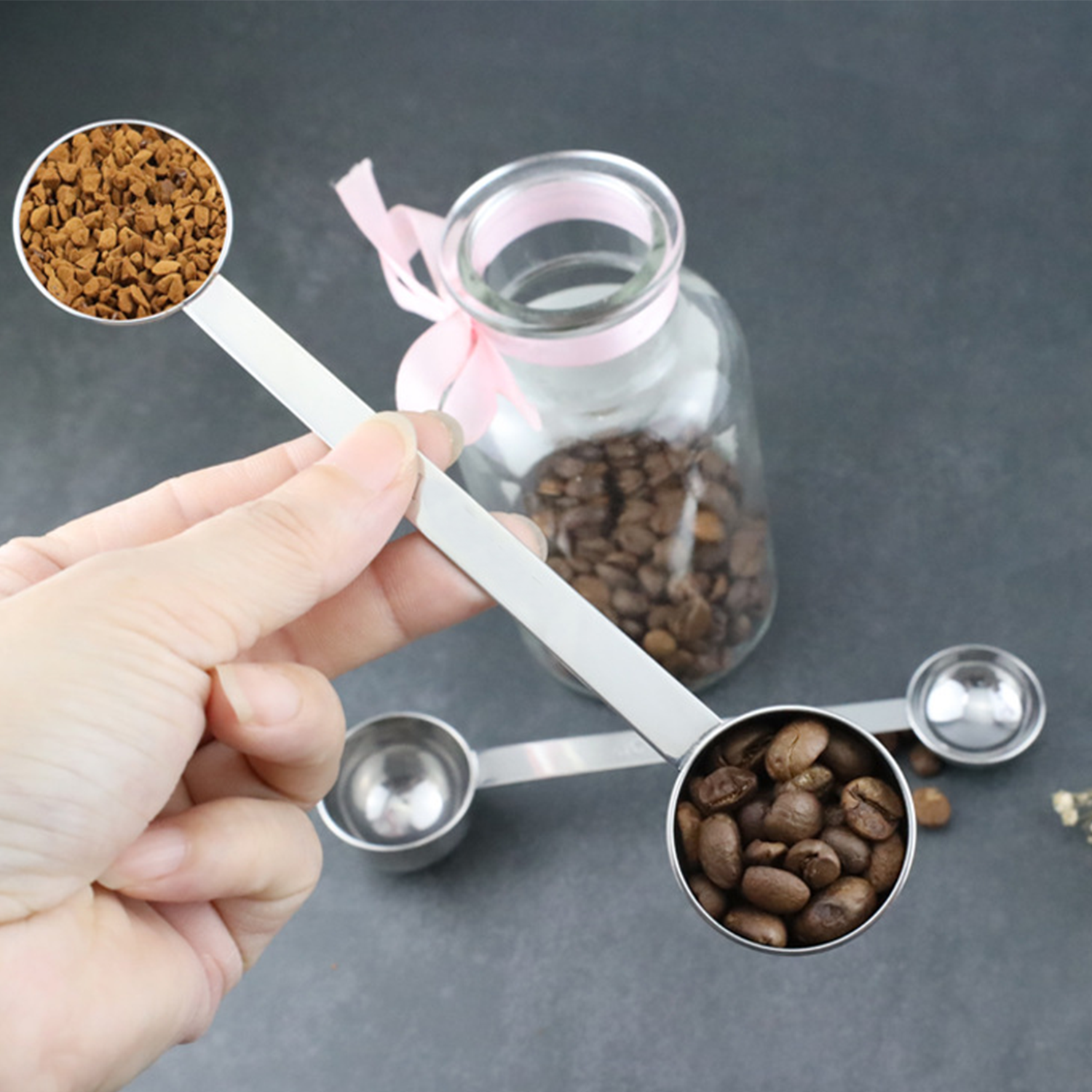 Double Head Stainless Steel Coffee Measuring Spoon - Image 6