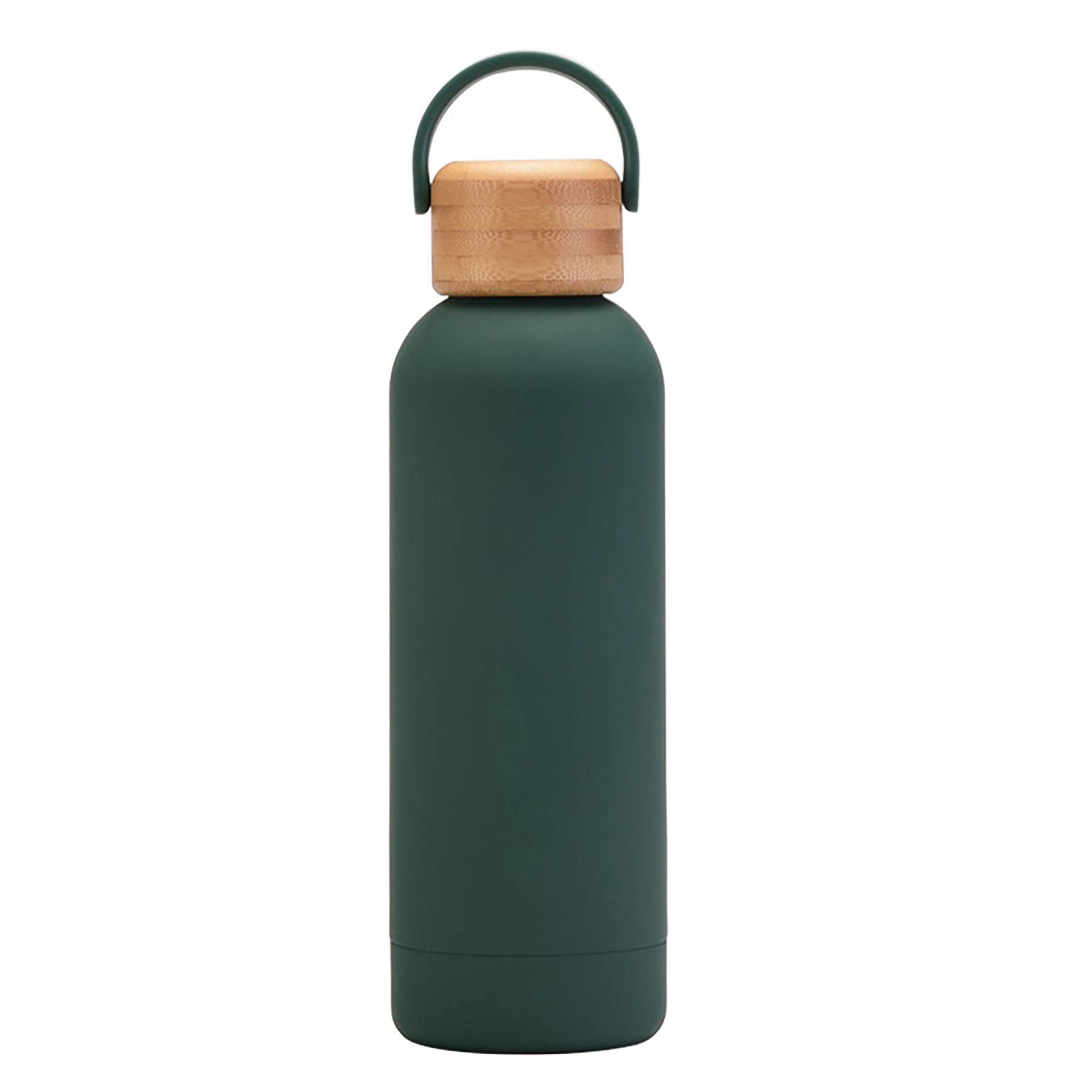 16 Oz Stainless Steel Water Bottle With Bamboo Lid - Image 4