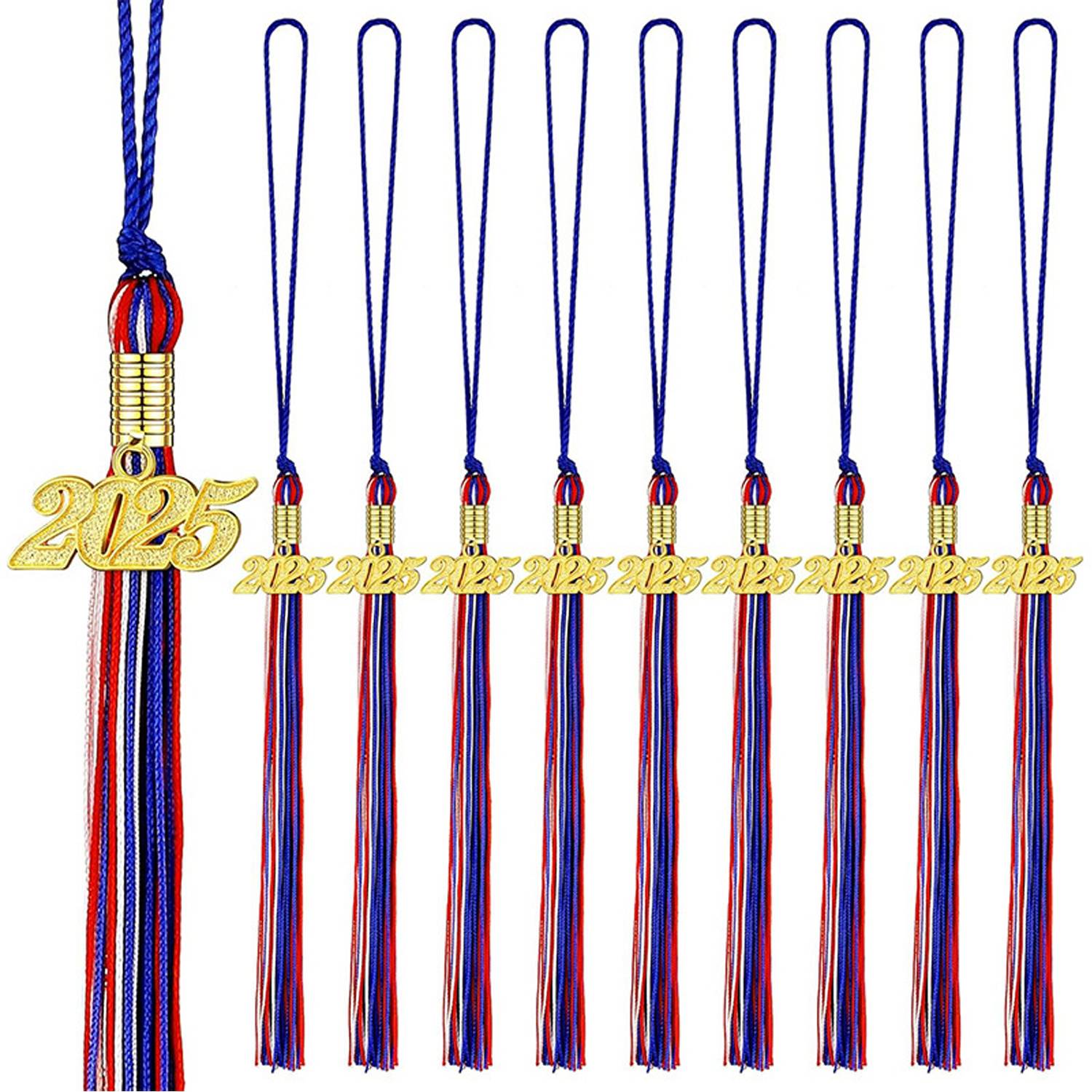 Graduation Tassels With Gold 2025 Year Charm Pendant - Image 4