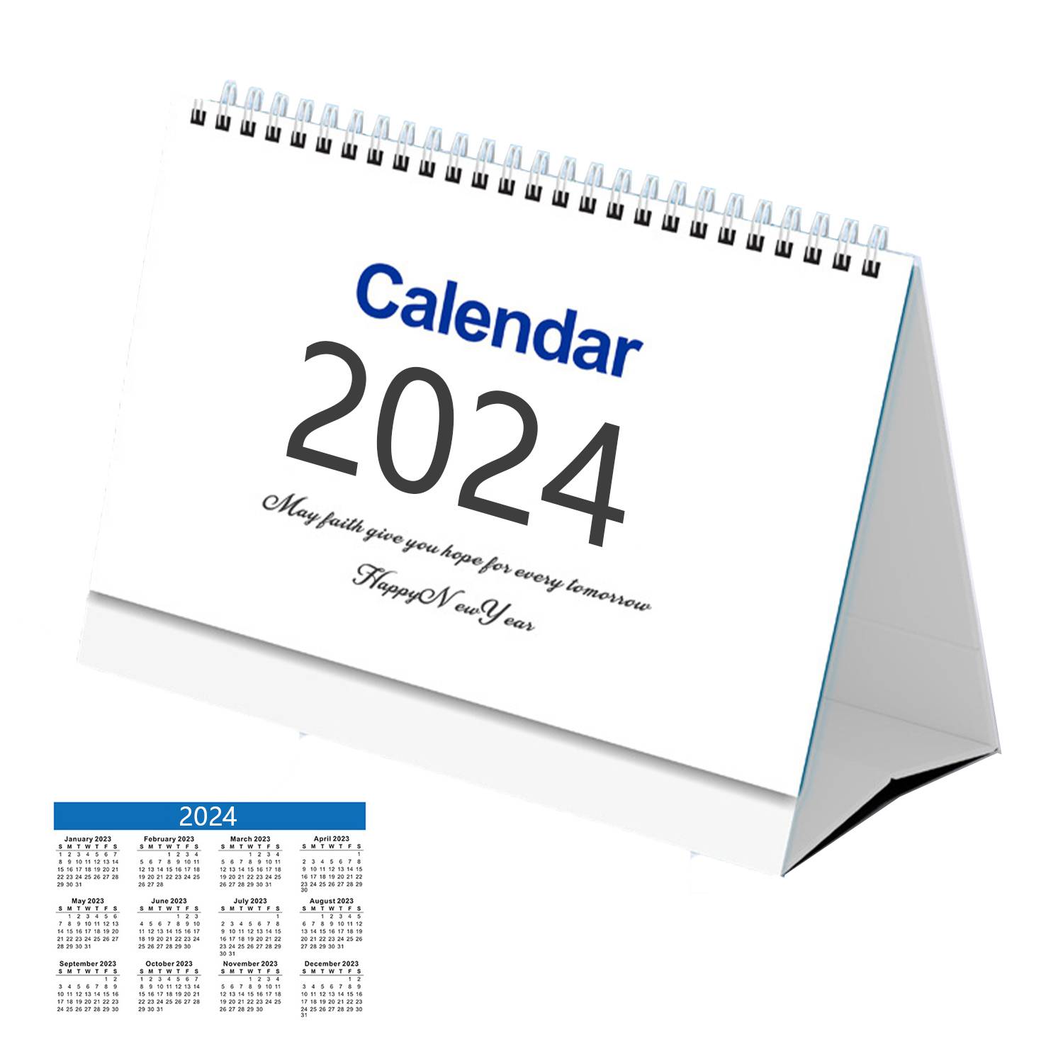 2023 New Year English Desk Calendar