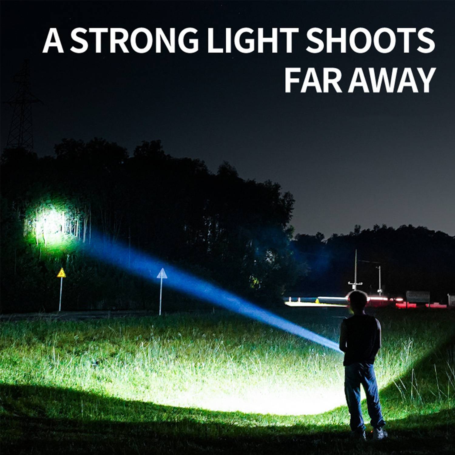 COB Adjustable Flashlight - Magnetic Base & Hanging Hook - Image 11