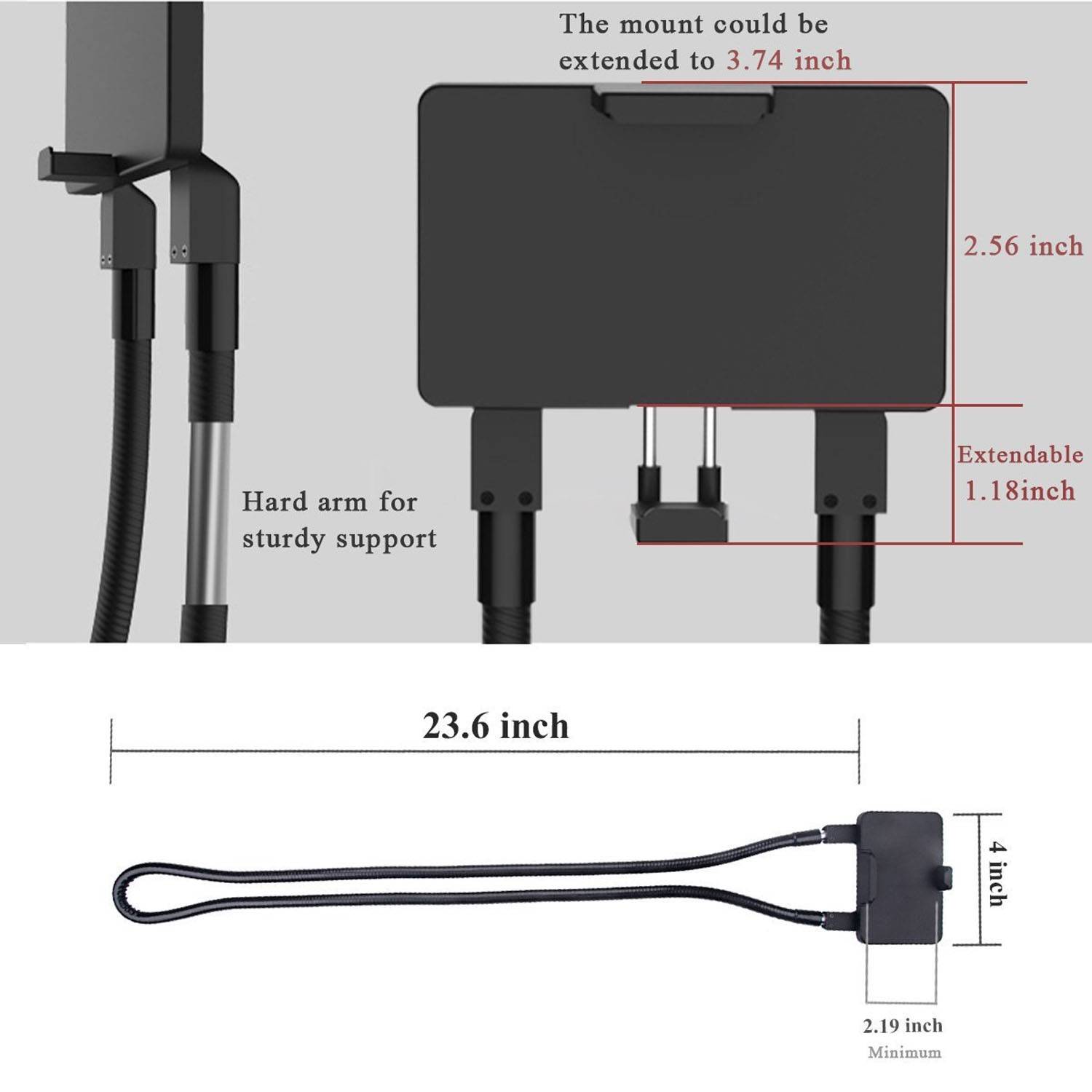 Flexible Long Arm Neck Phone Holder - Image 4