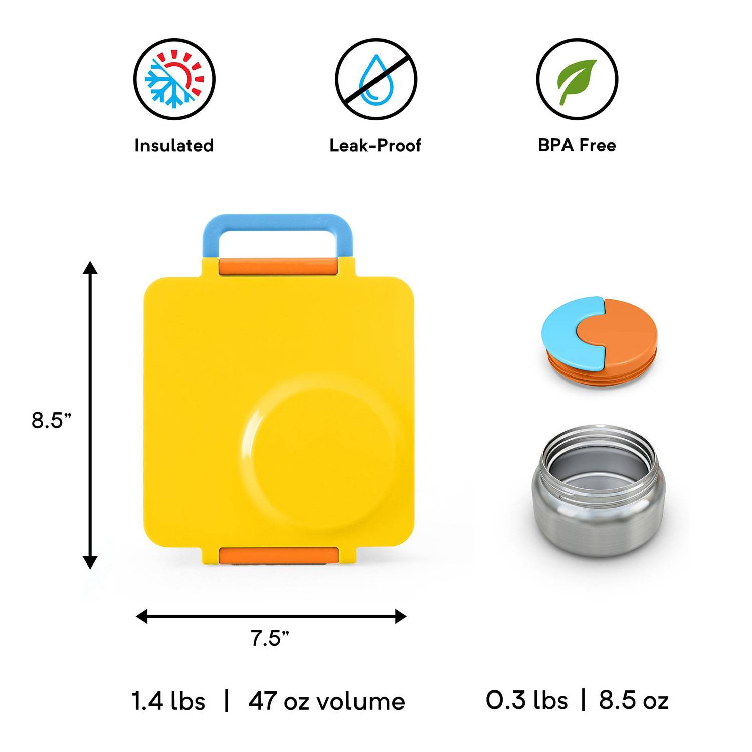 Kids Portable Insulated Leakproof Bento Box - Image 3