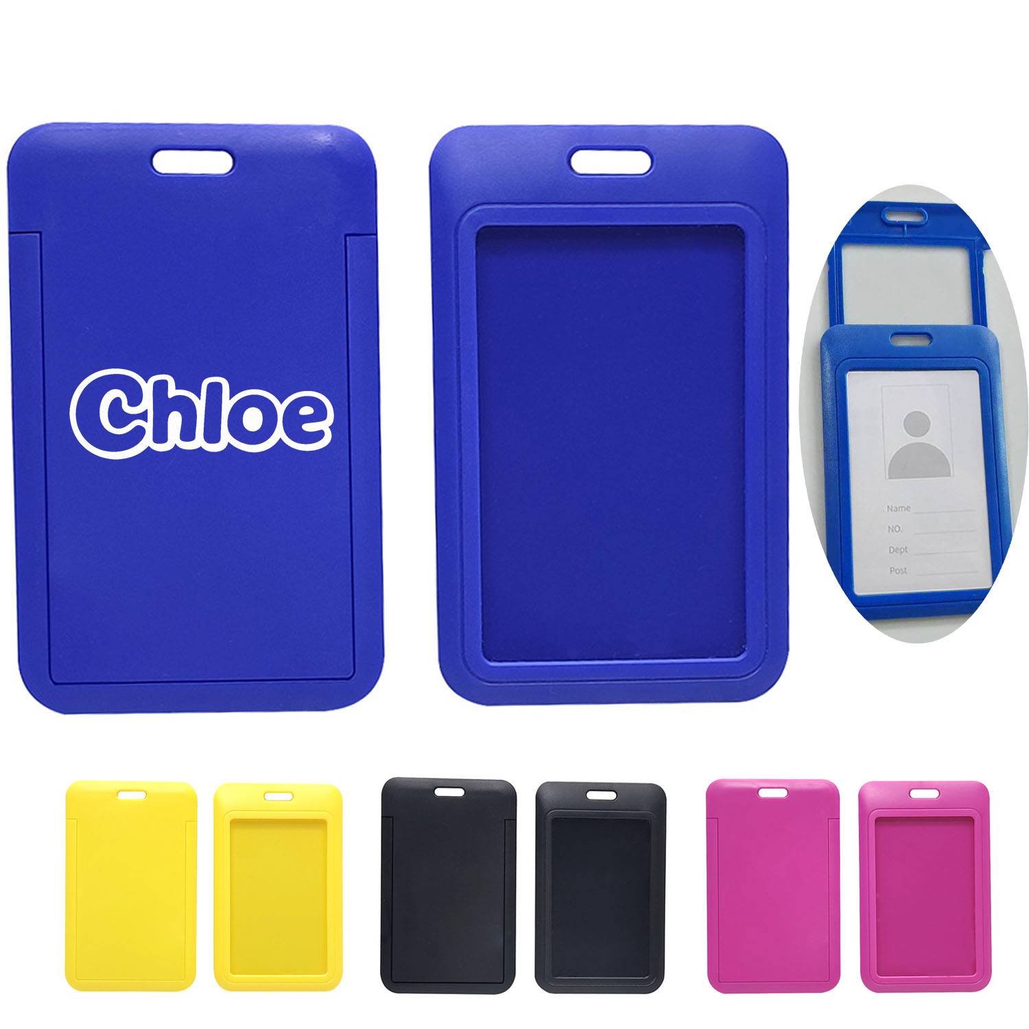 Plastic ID Card Badge Holder