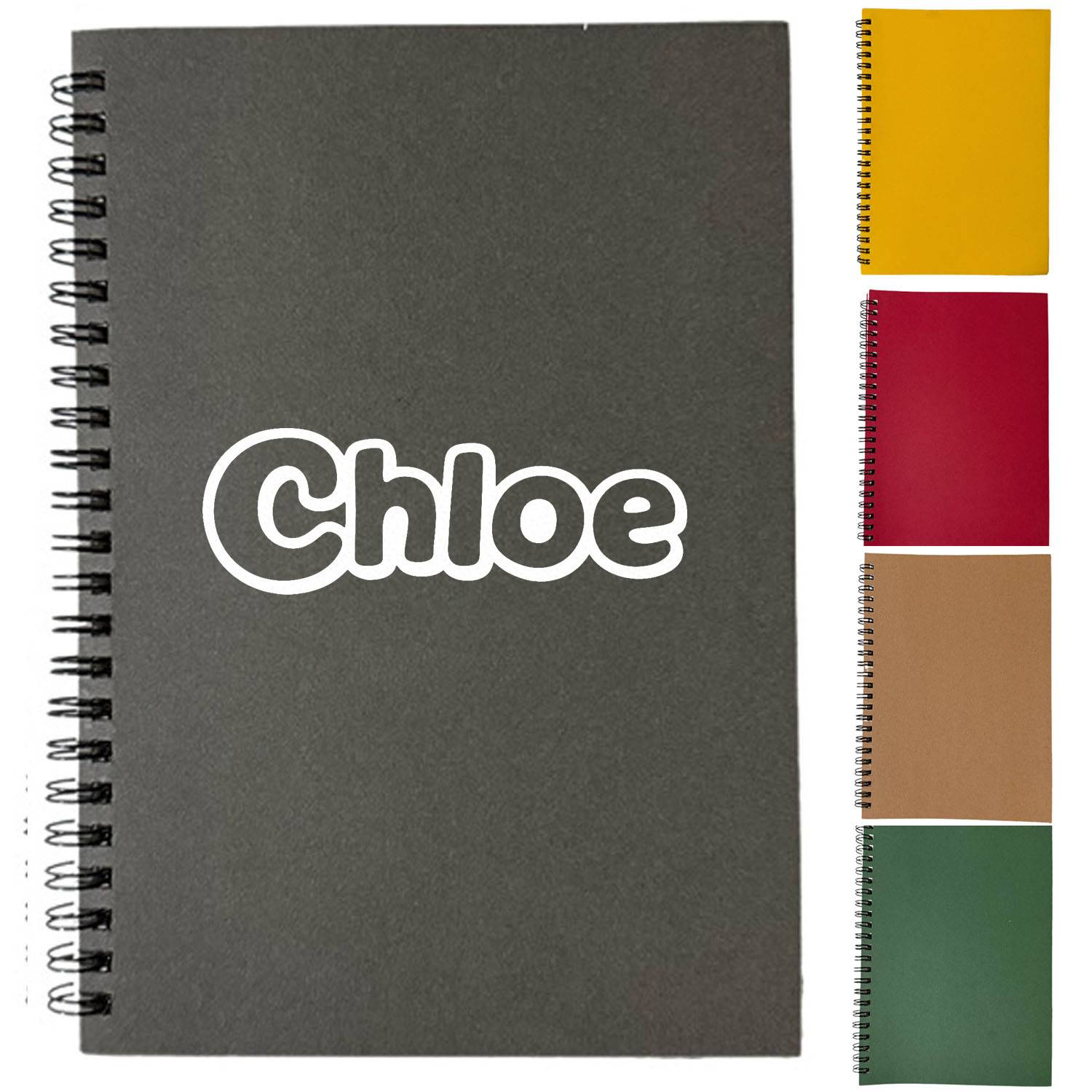 Spiral Bound Solid Color Lined Notebook