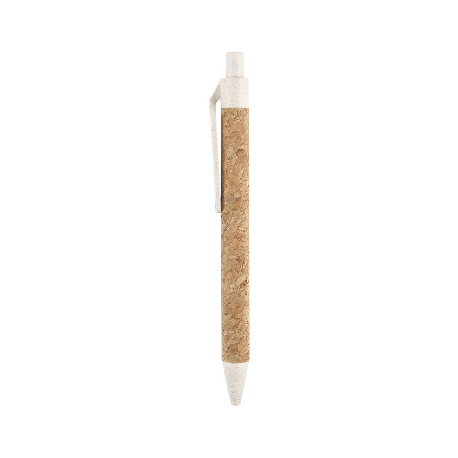 Retractable Wheat Straw Cork Ballpoint Pen - Image 6