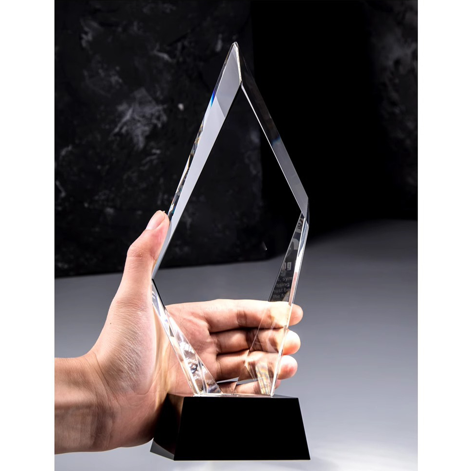 Diamond Geometric Crystal Trophy - Image 5