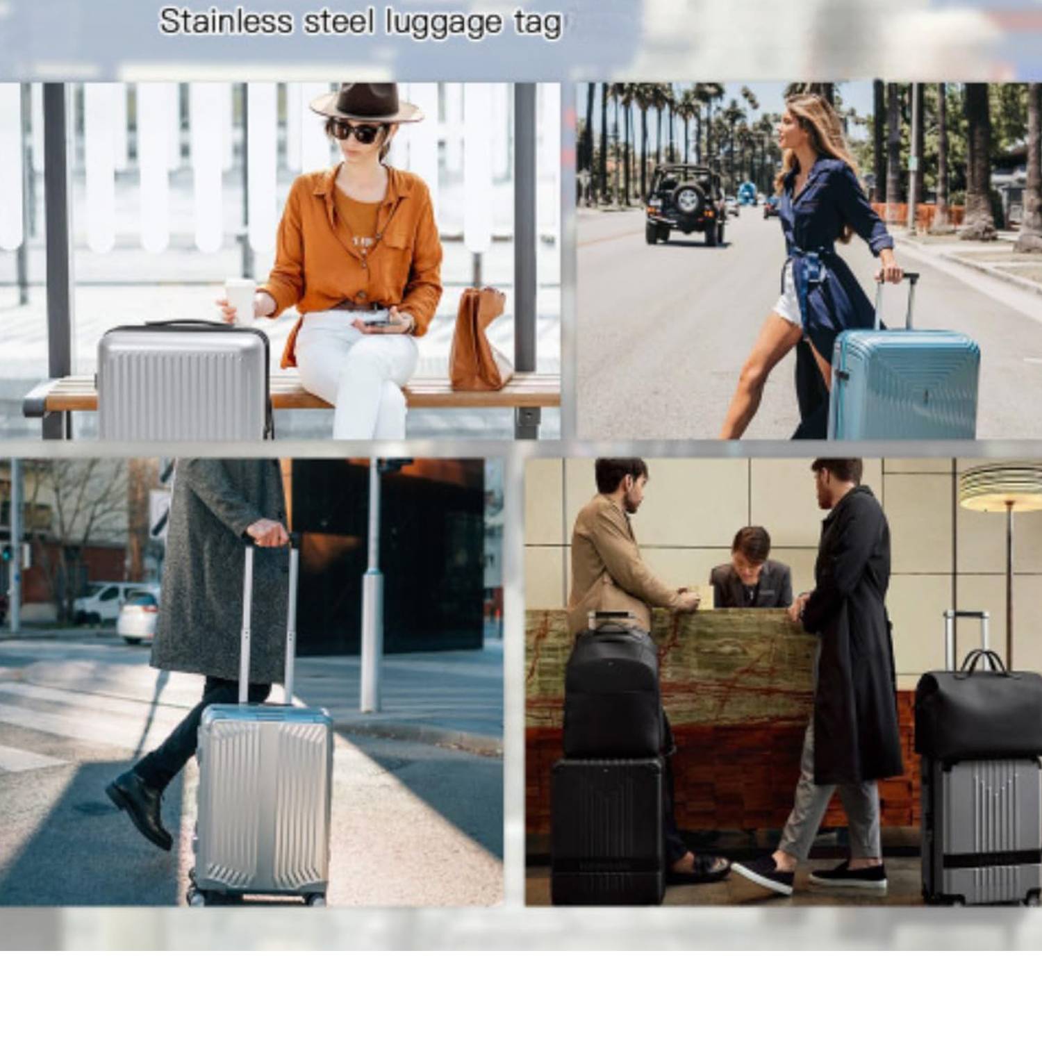 Stainless Steel Travel Luggage Tag - Image 9