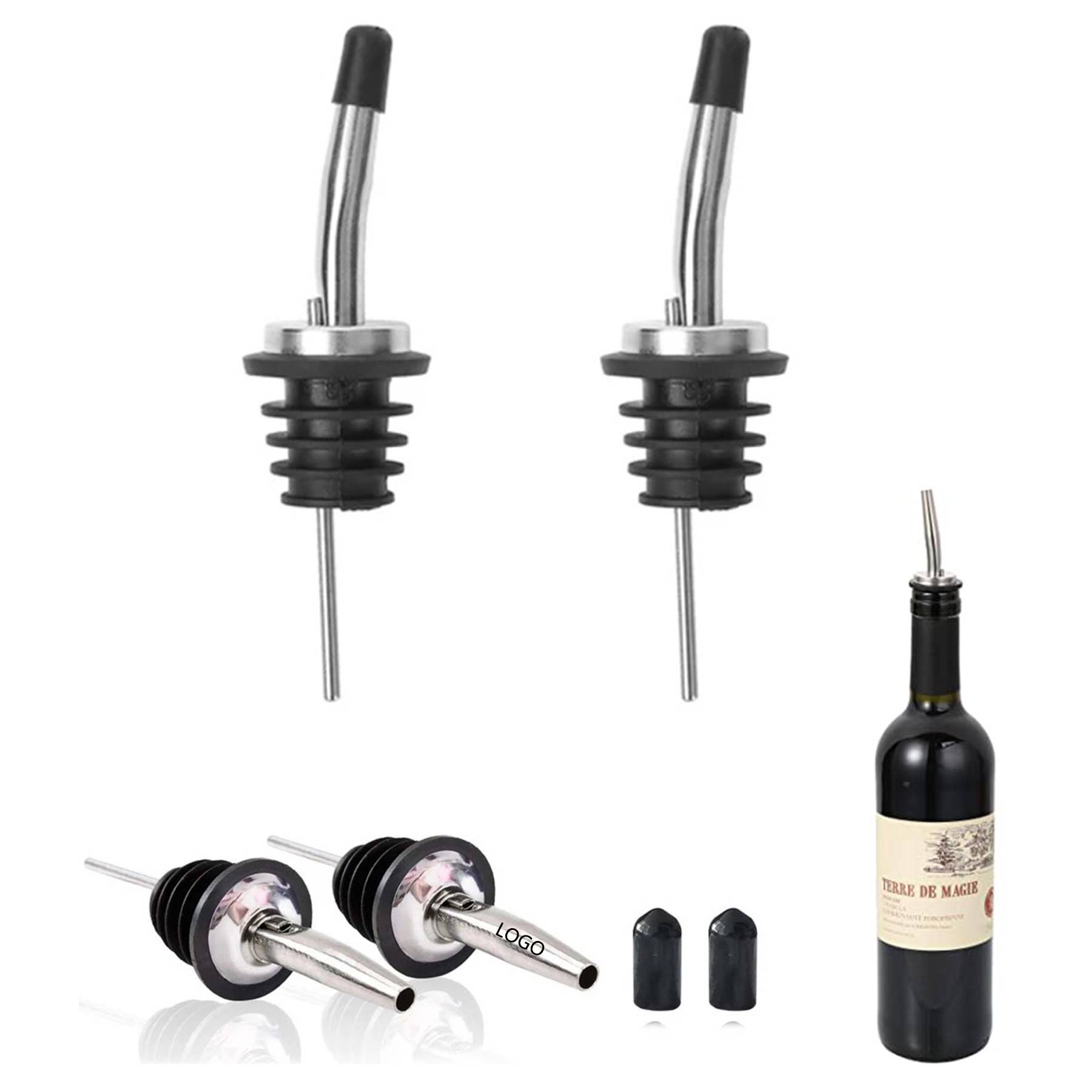 Stainless Steel Bottle Pourers