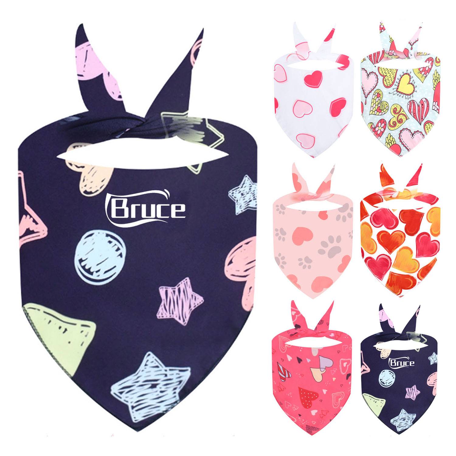 X-Large Full Color Custom Dog Bandanas