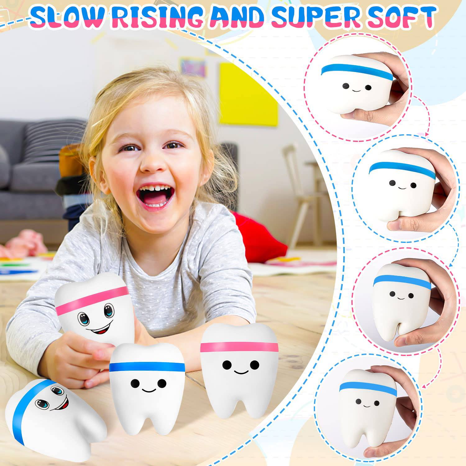 Simulation Teeth PU Slow Rebound Stress Relief Toy - Image 5