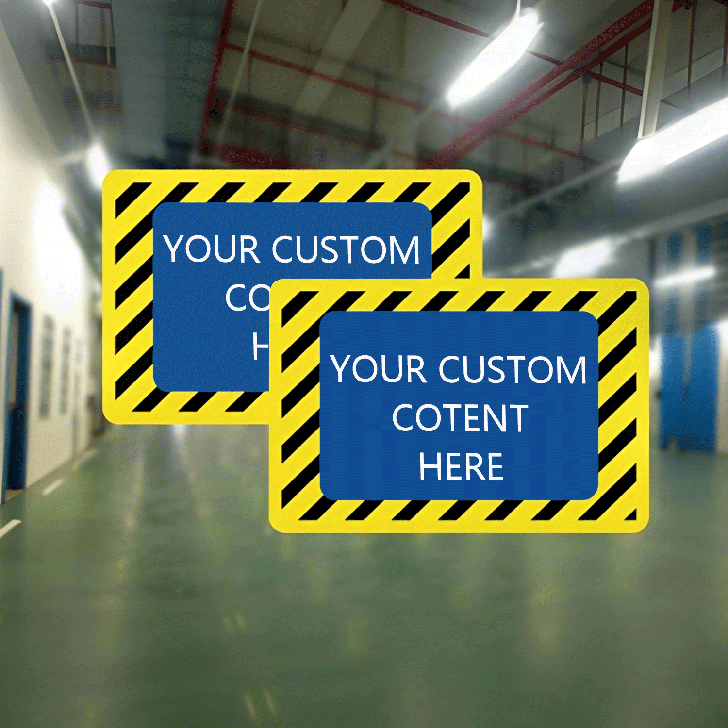 Pvc Road Workshop Factory Warehouse Security Warning Sign - Image 10