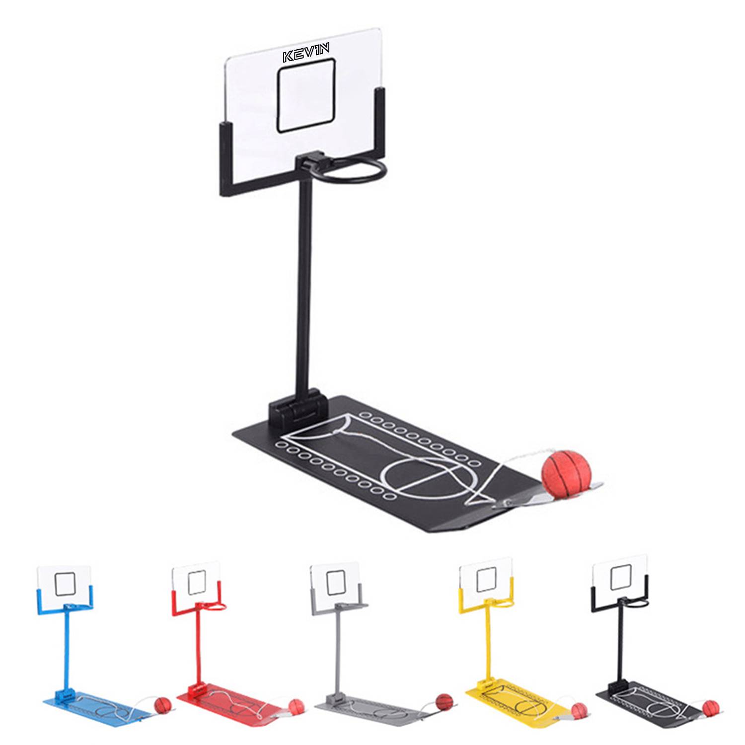 Desktop folding pressure relief basketball machine