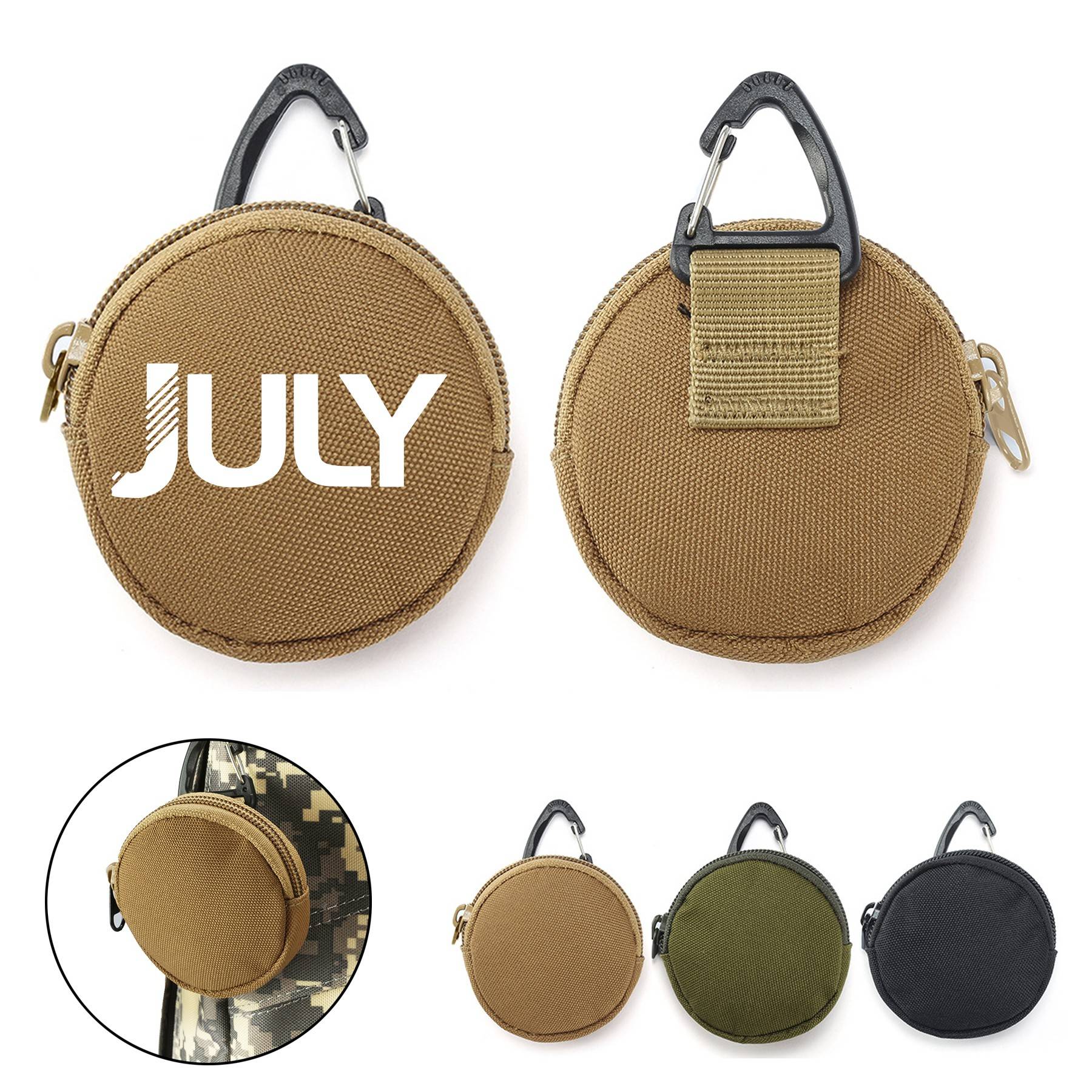 Outdoor Circle Carrying Key Holder with Carabiner